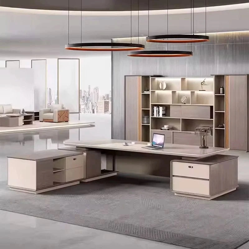 Angelica · Executive Desk w/ Mobile Storage