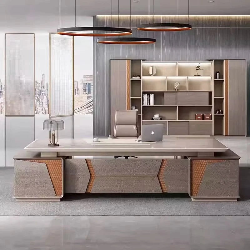 Angelica · Executive Desk w/ Mobile Storage