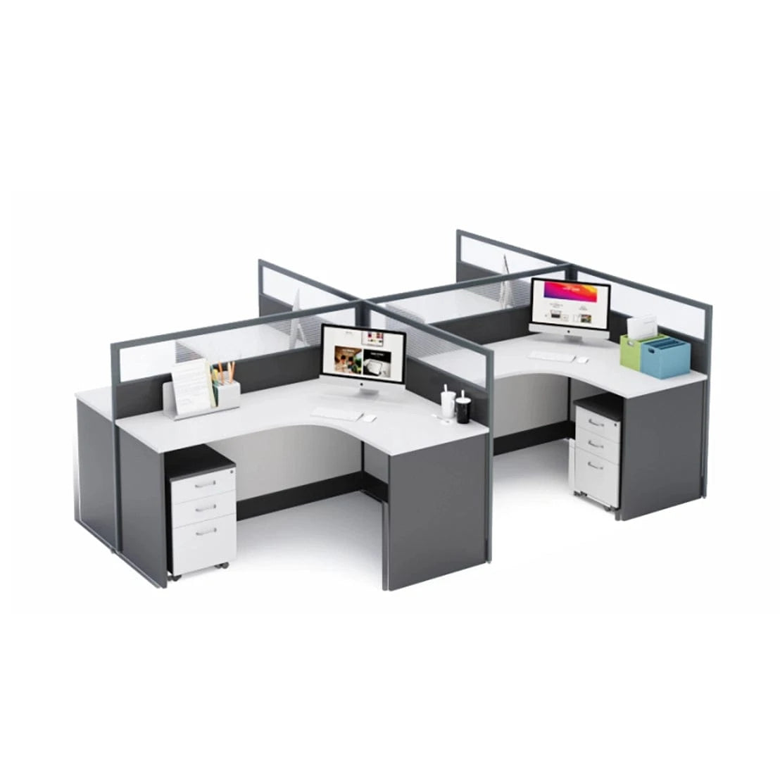 Arlo ยท L-Shaped Cubicle Workstation