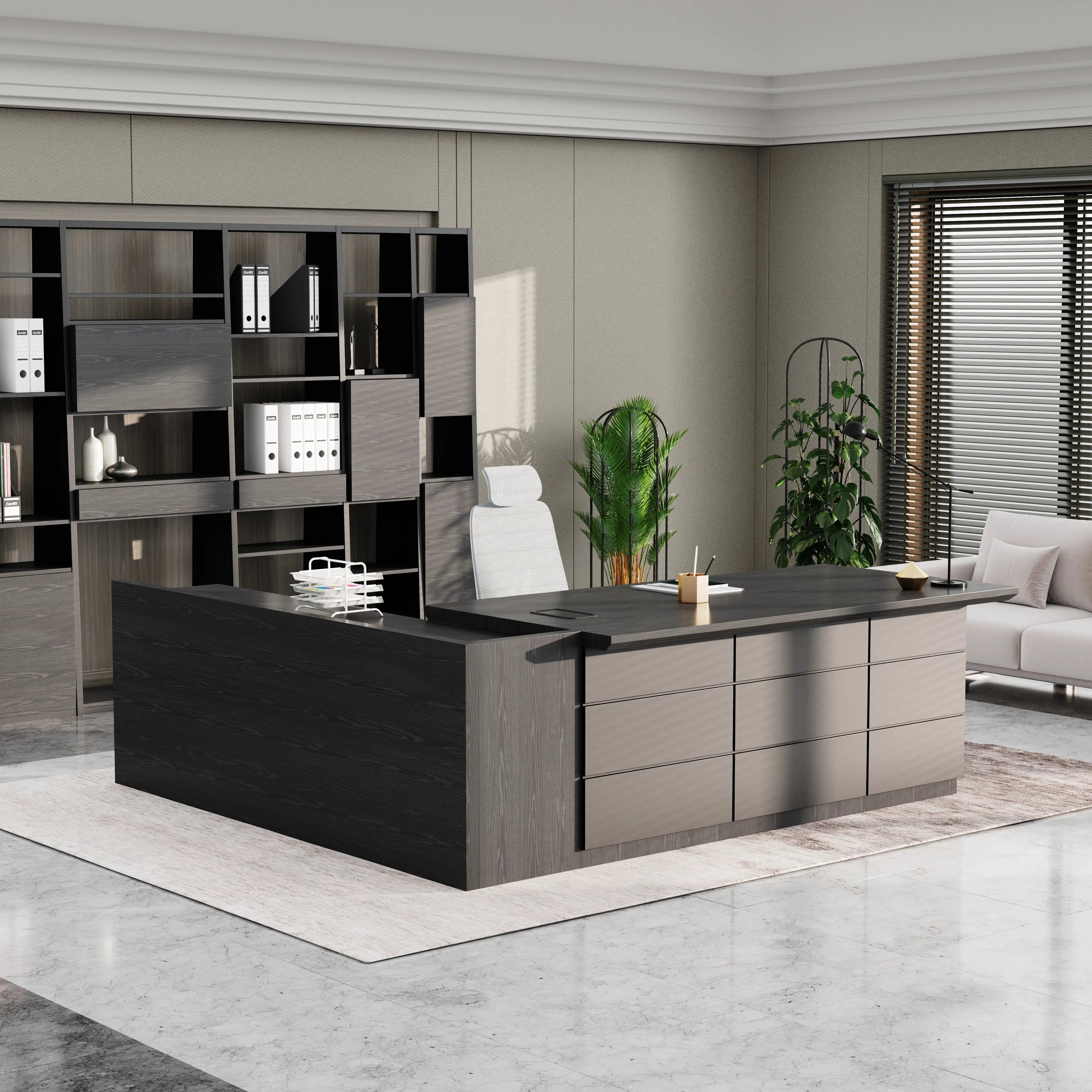 Austin · Modern L-Shaped Executive Desk