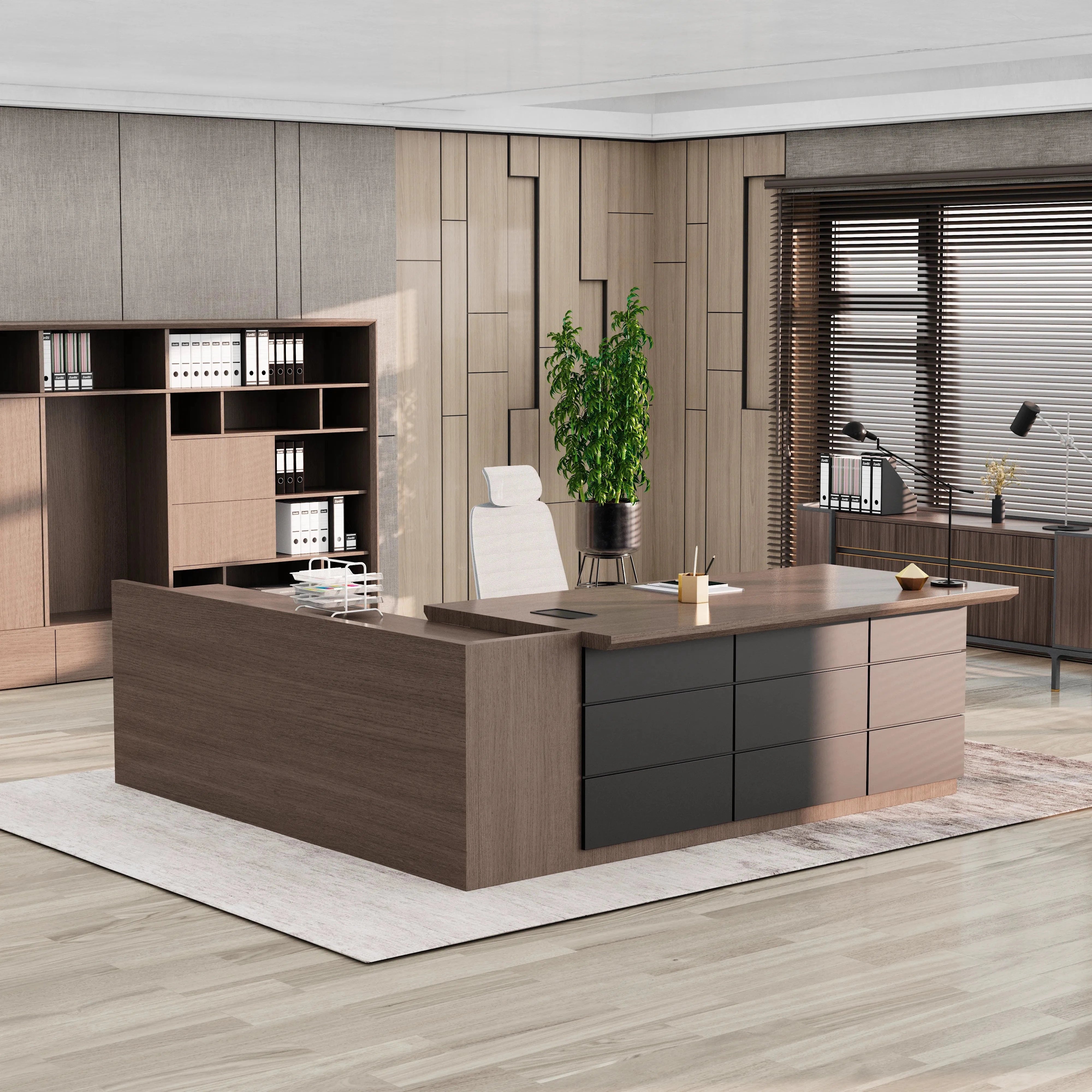 Austin · Modern L-Shaped Executive Desk