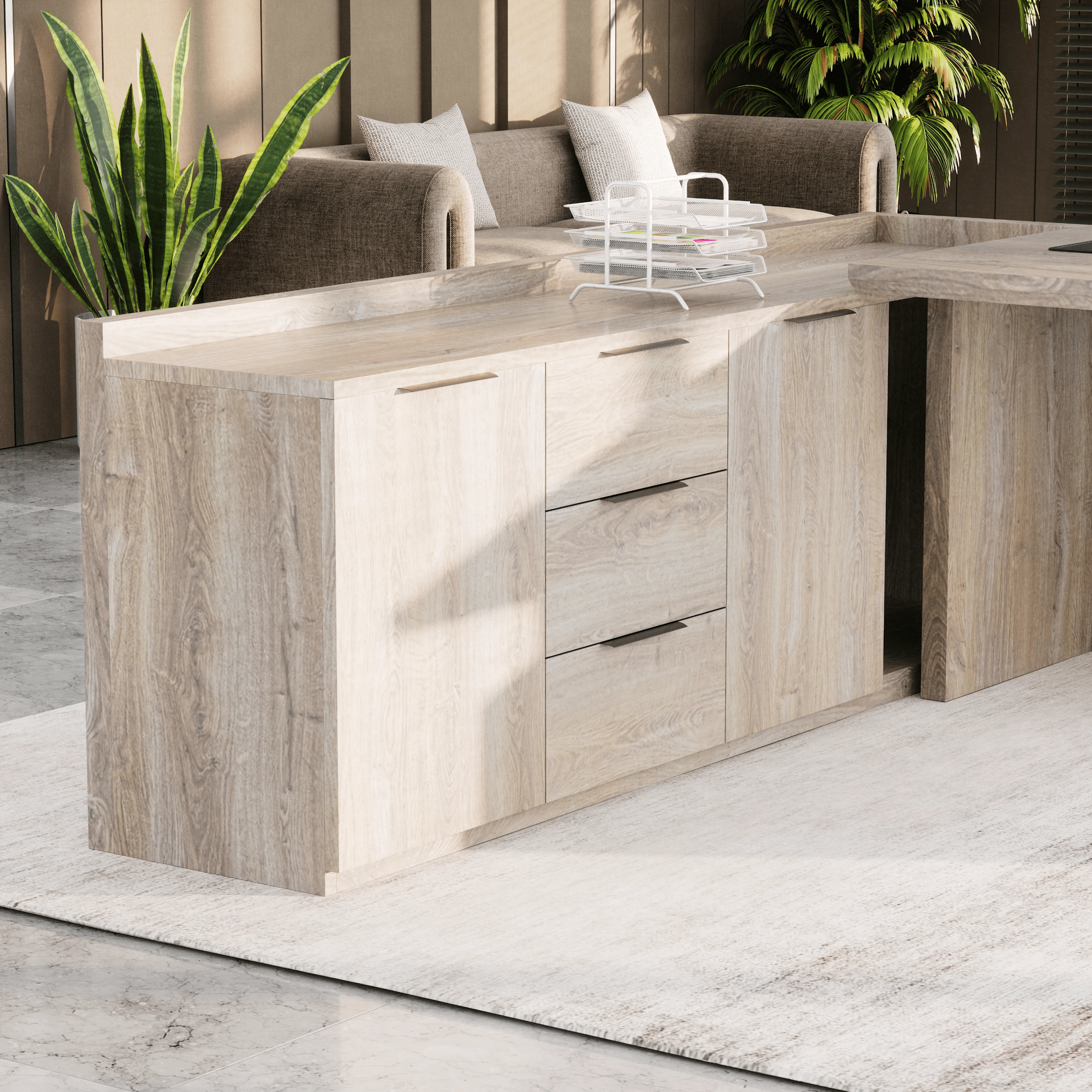 Austin · Modern L-Shaped Executive Desk