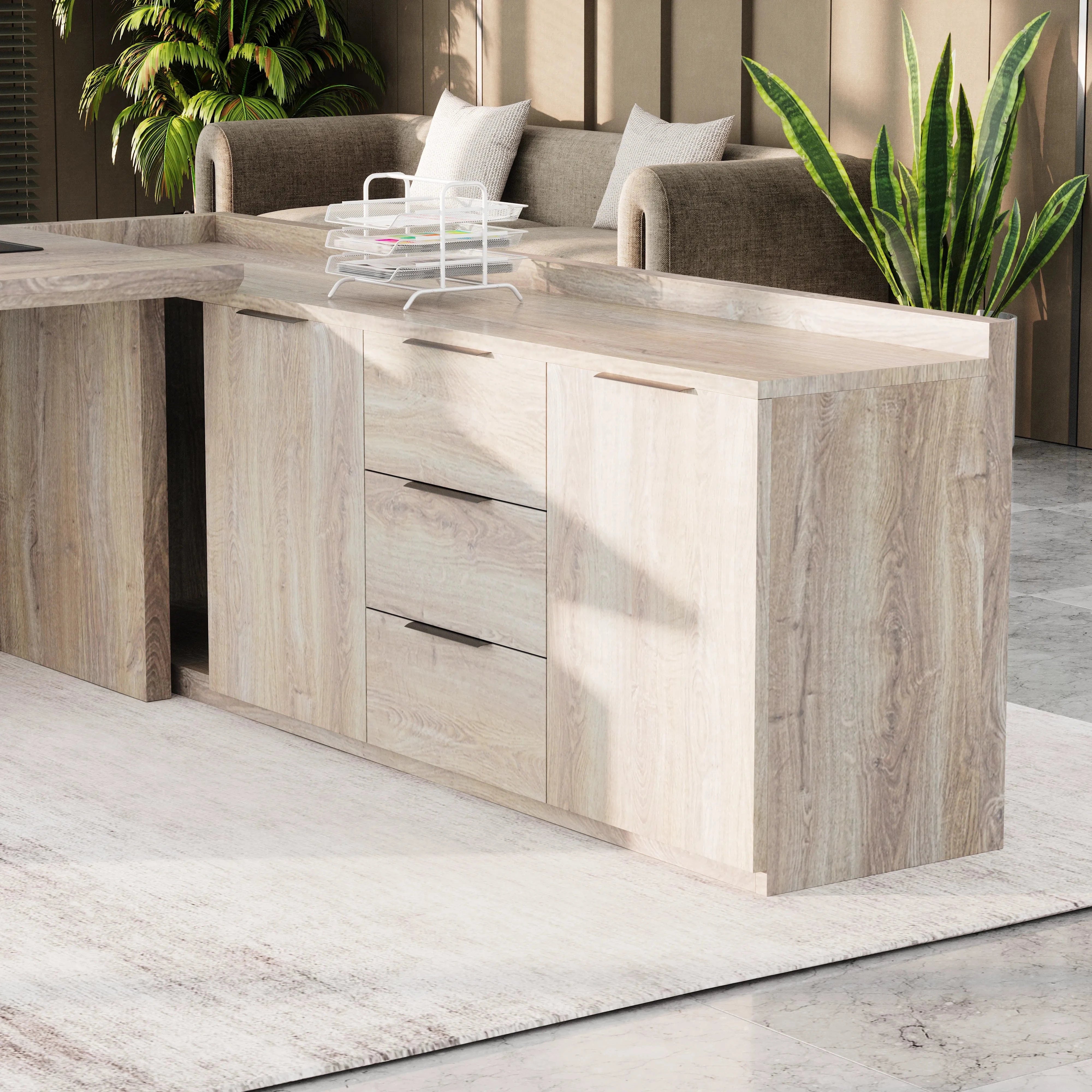 Austin · Modern L-Shaped Executive Desk