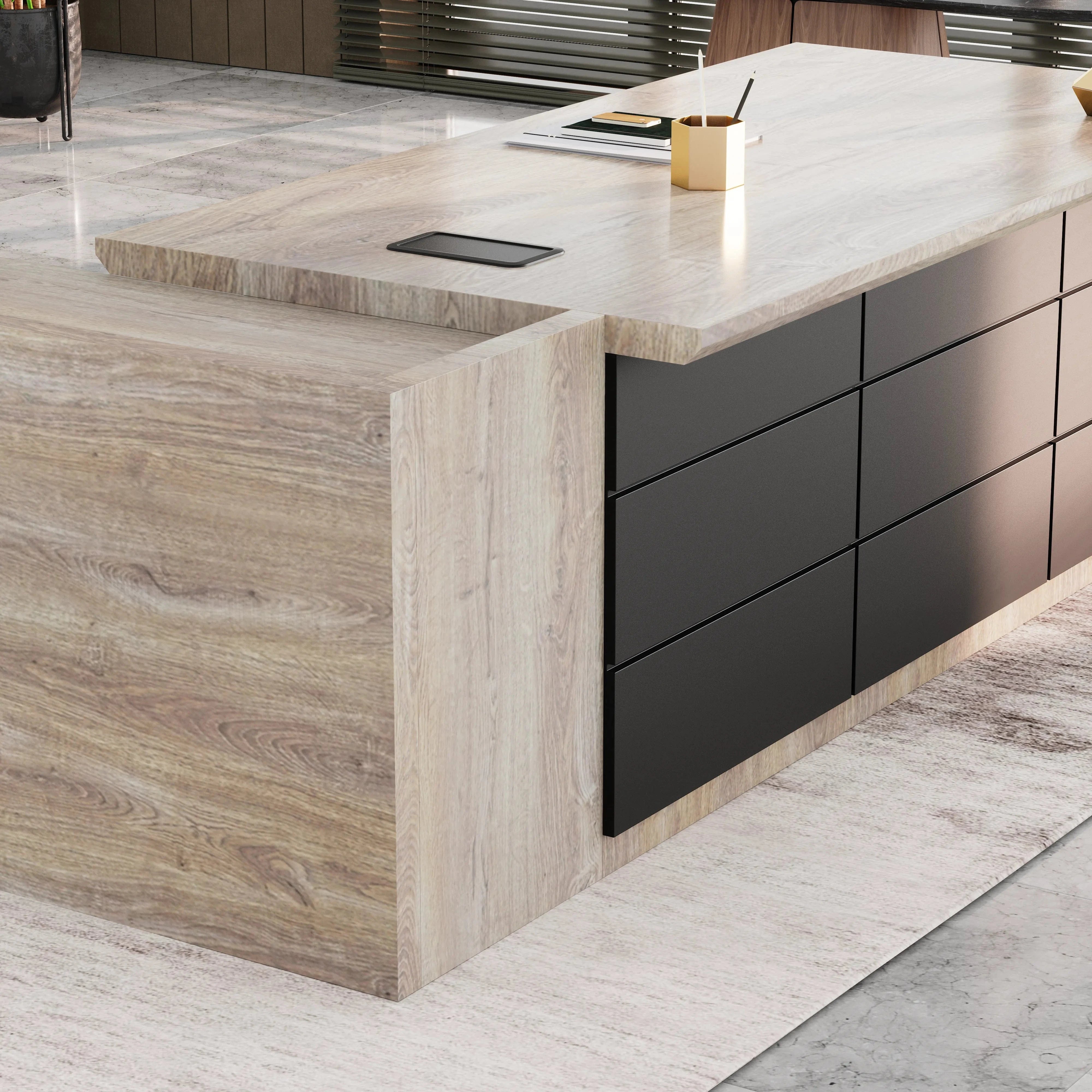 Austin · Modern L-Shaped Executive Desk