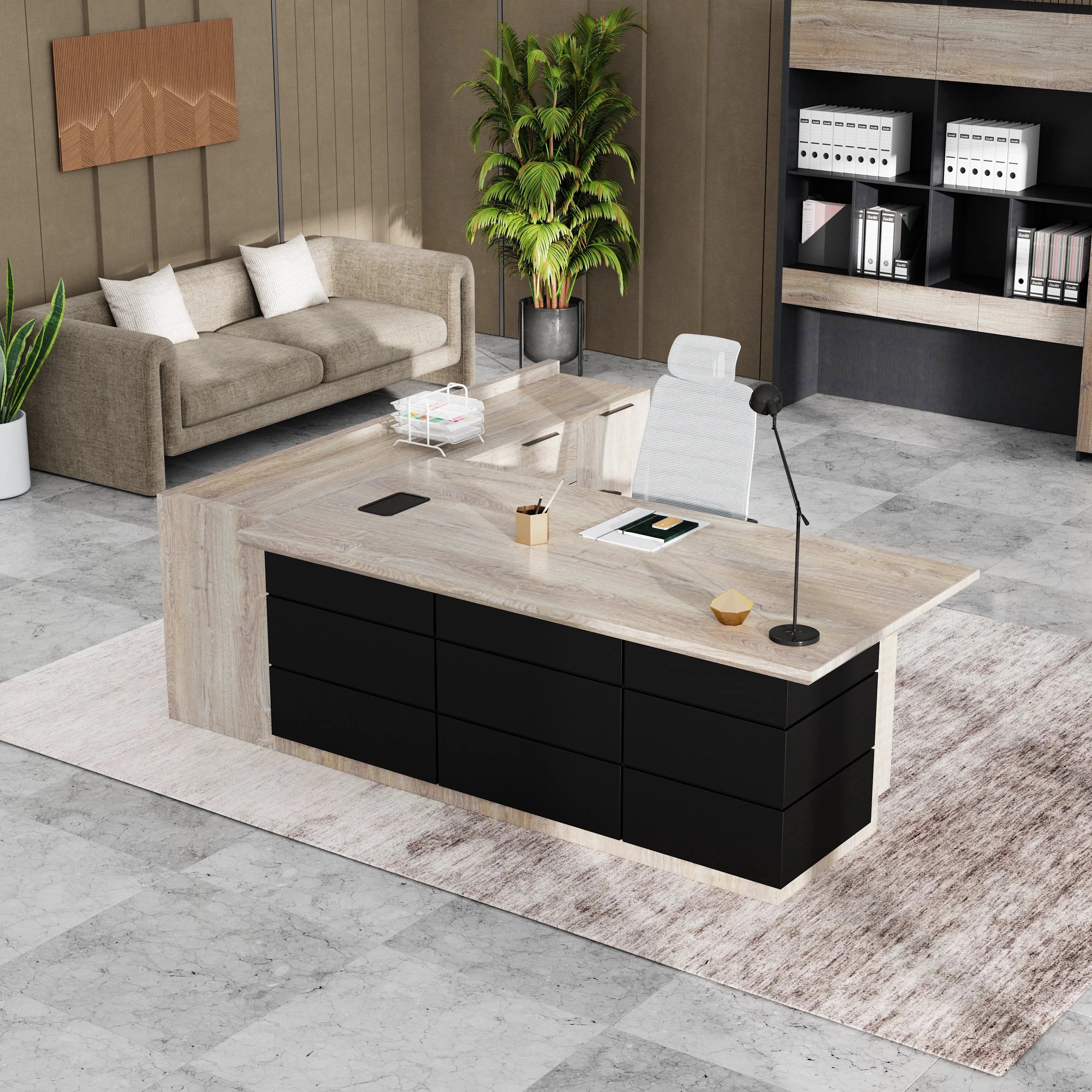 Austin · Modern L-Shaped Executive Desk