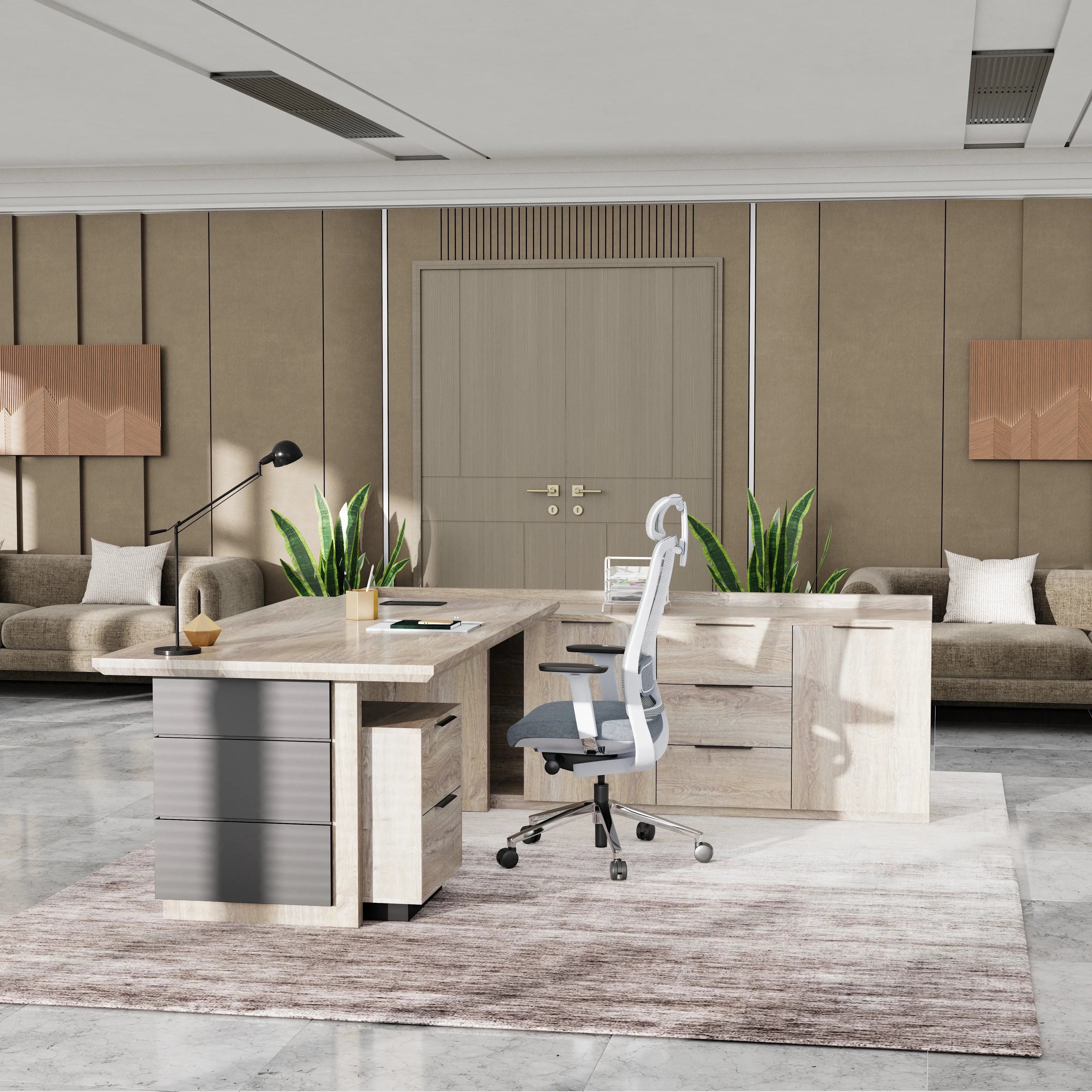 Austin · Modern L-Shaped Executive Desk