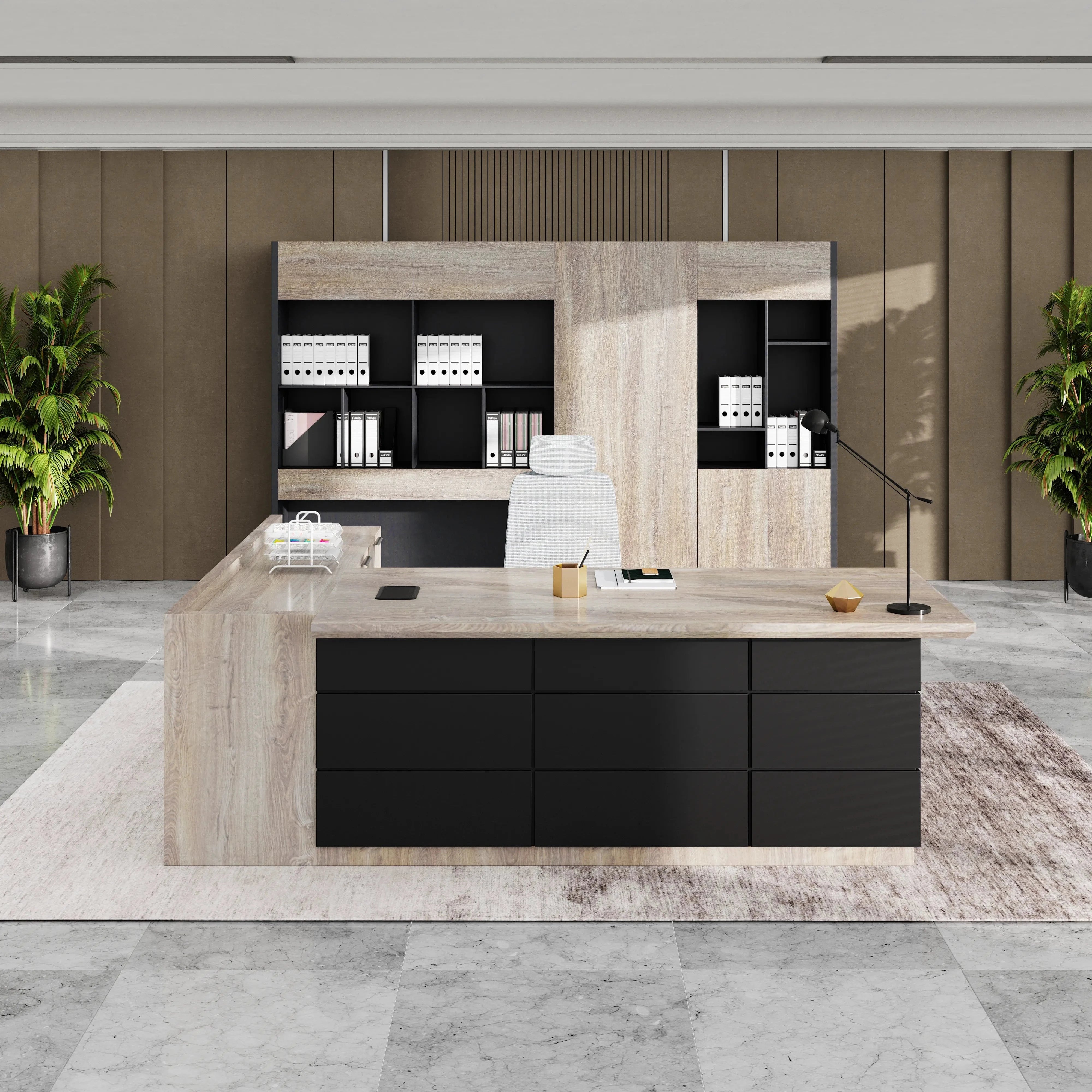 Austin · Modern L-Shaped Executive Desk