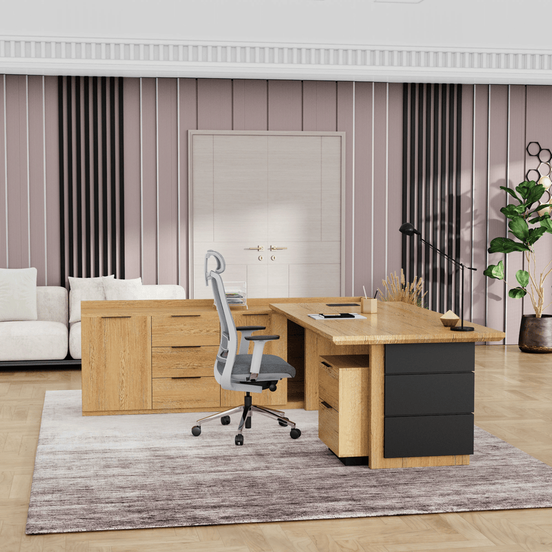 Austin · Modern L-Shaped Executive Desk