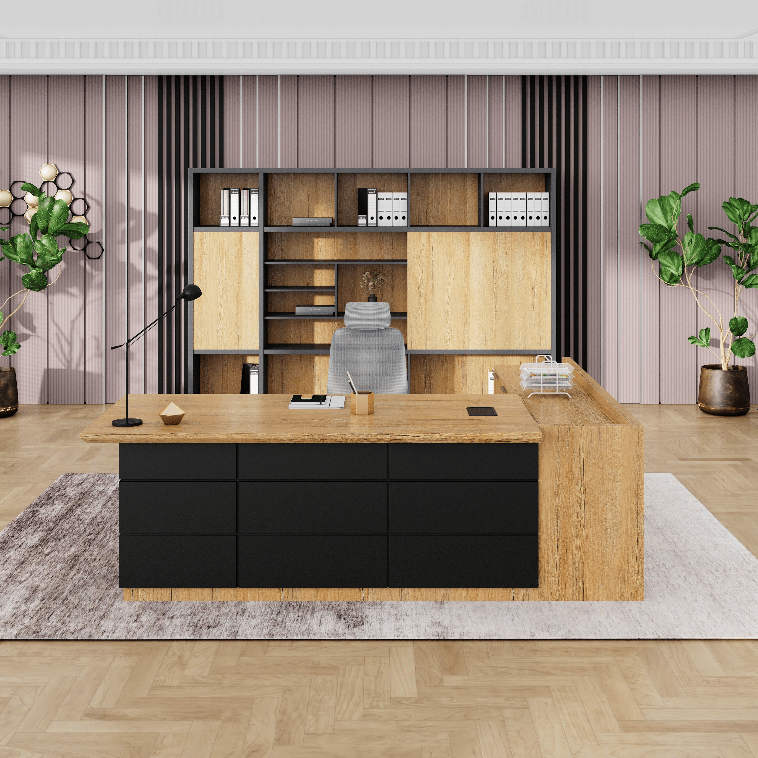 Austin · Modern L-Shaped Executive Desk