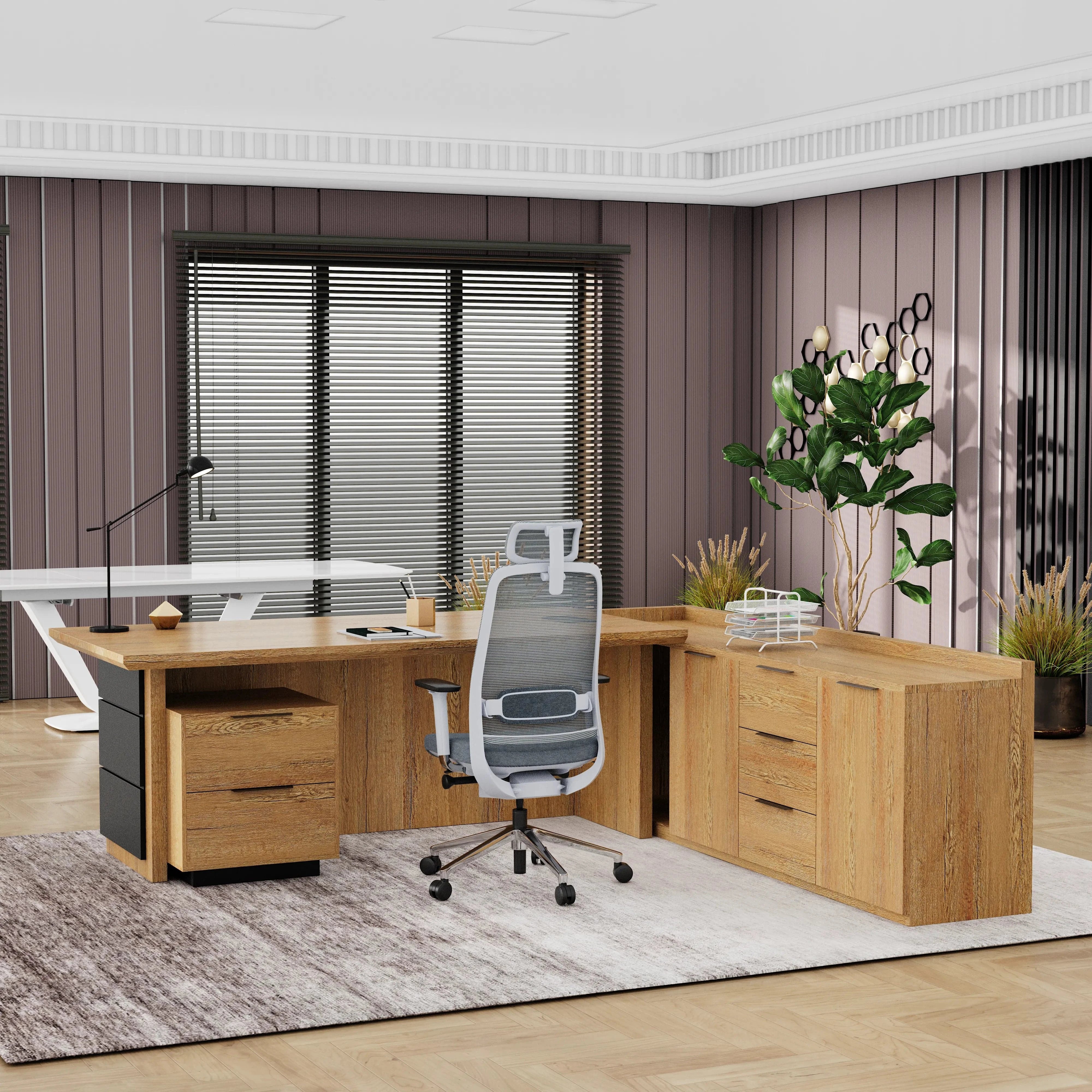 Austin · Modern L-Shaped Executive Desk