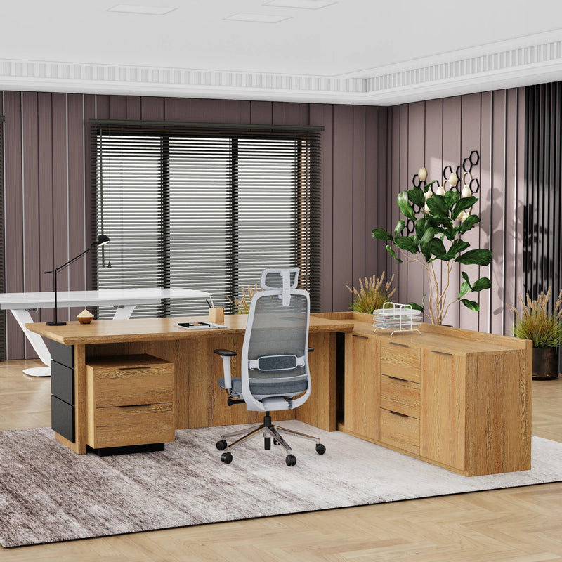 Austin · Modern L-Shaped Executive Desk