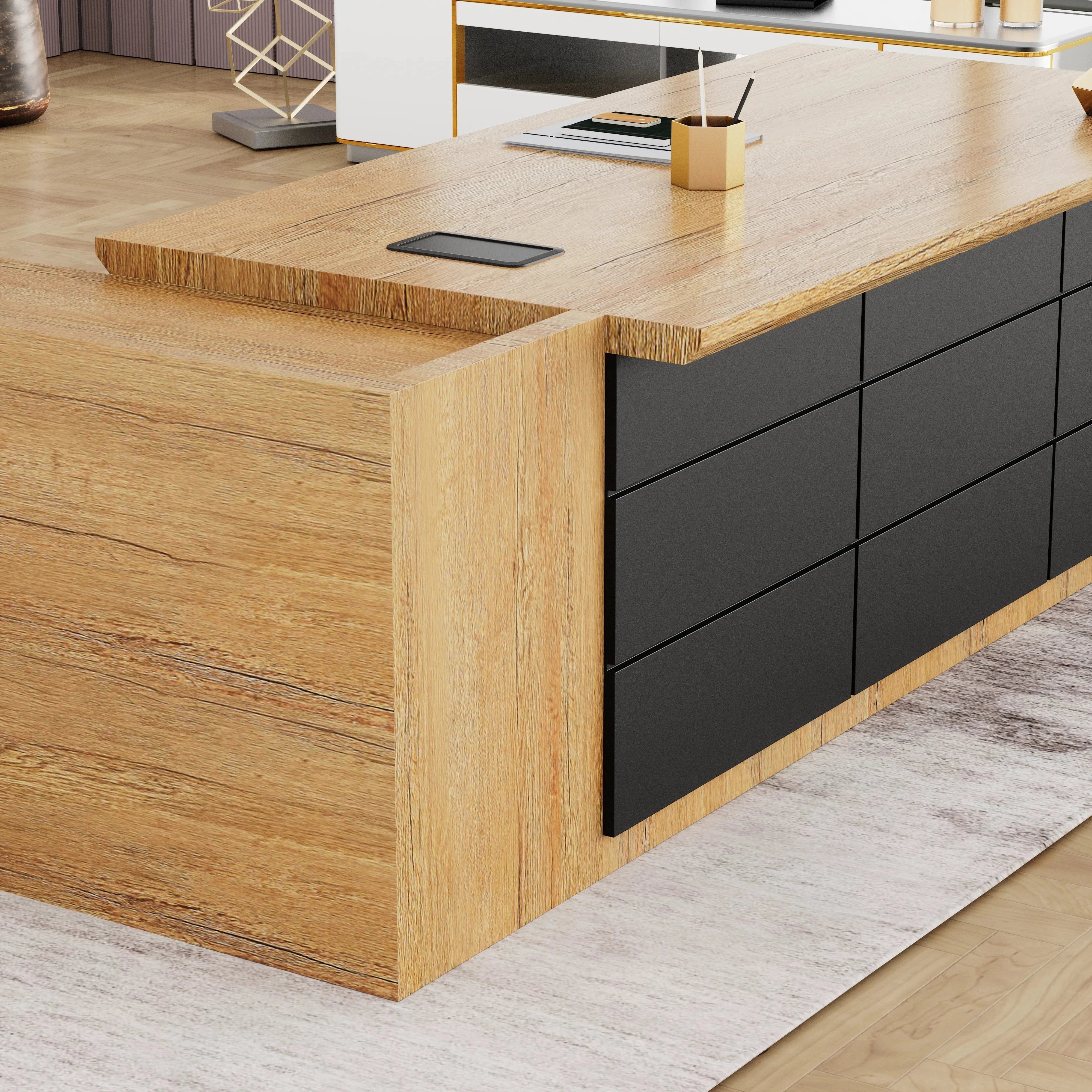 Austin · Modern L-Shaped Executive Desk