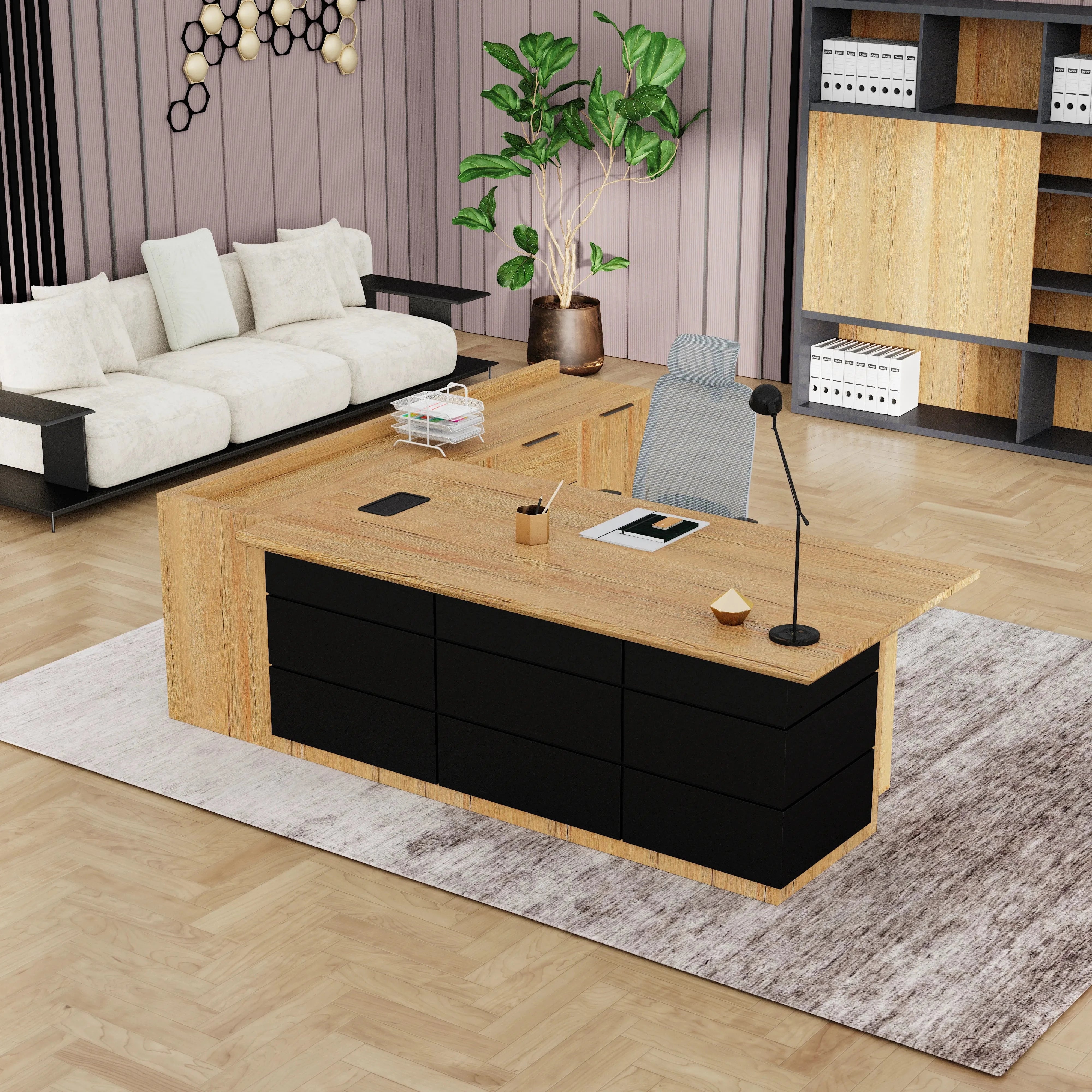 Austin · Modern L-Shaped Executive Desk
