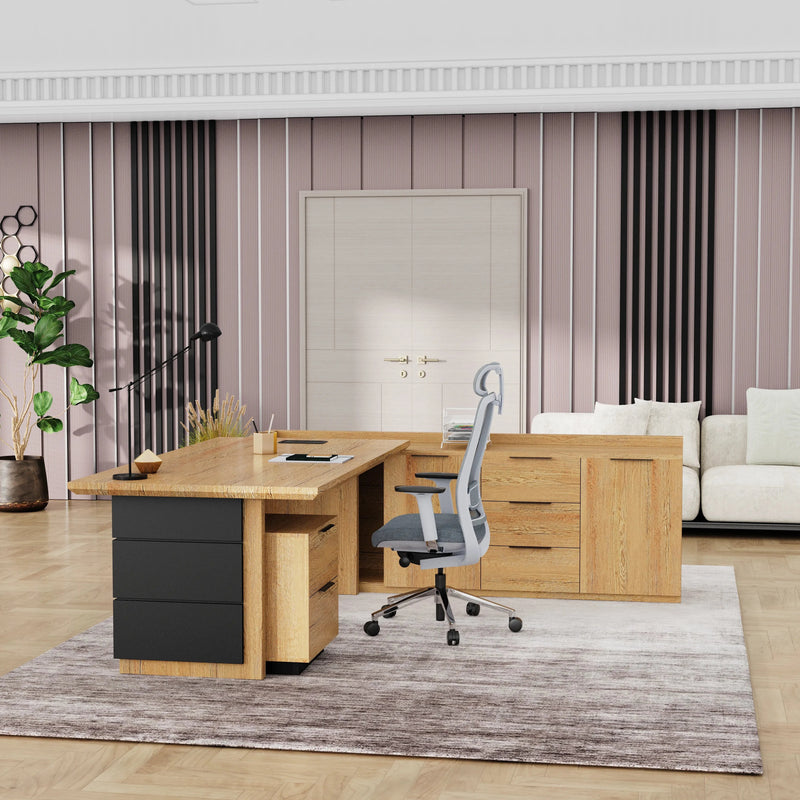 Austin · Modern L-Shaped Executive Desk