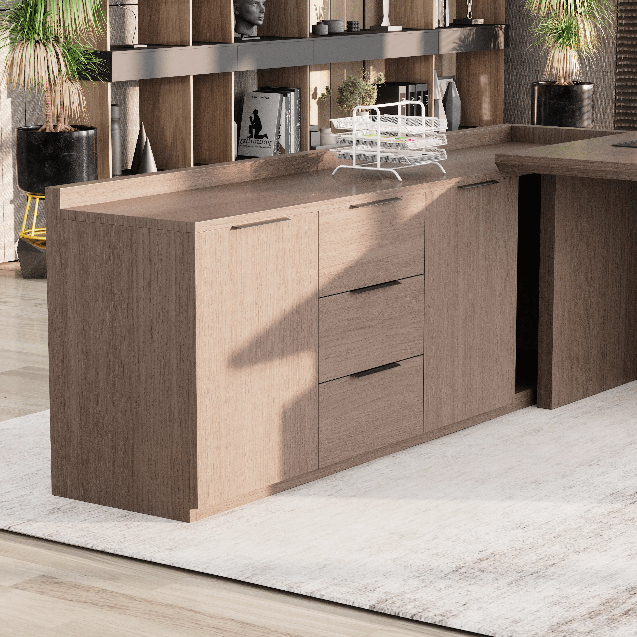 Austin · Modern L-Shaped Executive Desk