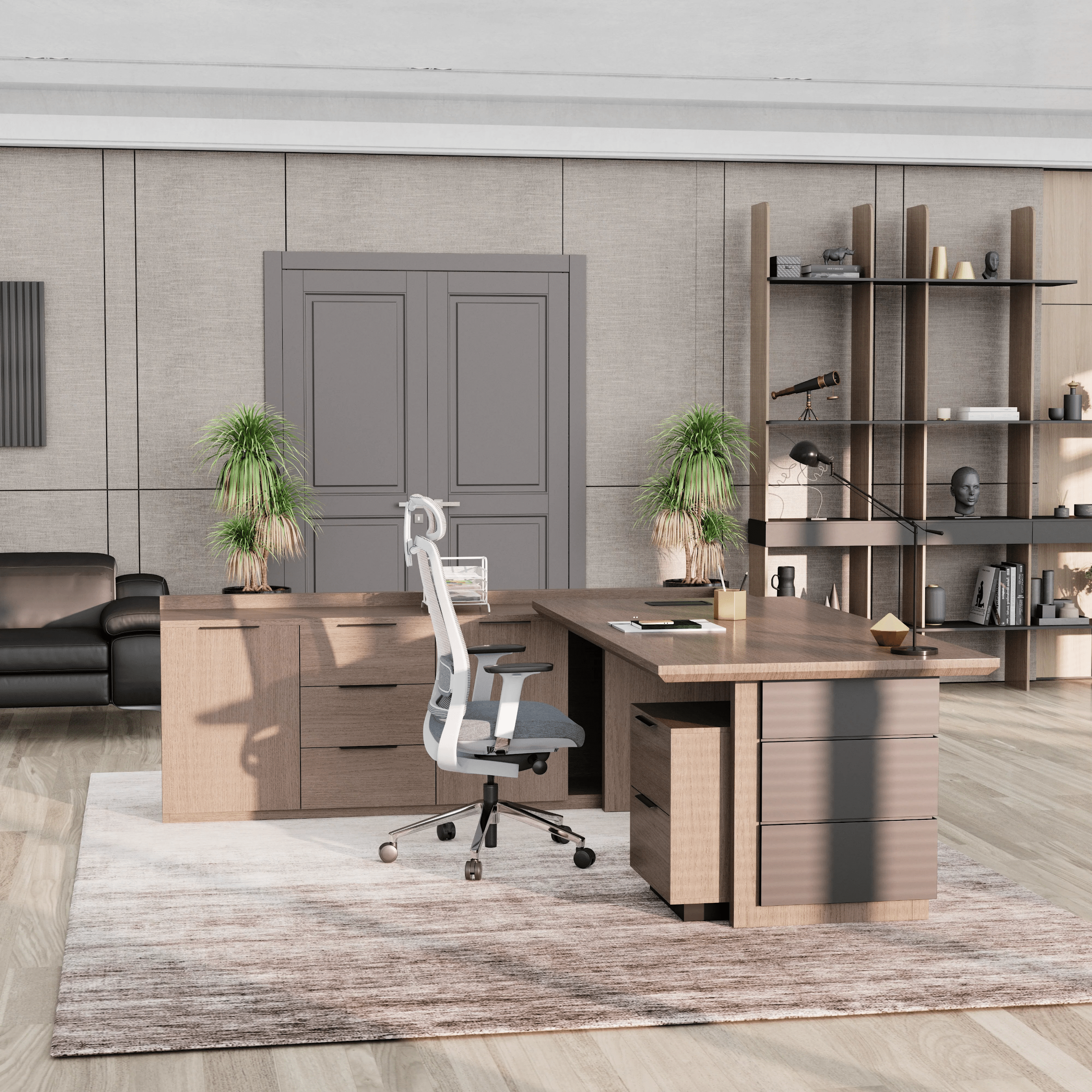 Austin · Modern L-Shaped Executive Desk
