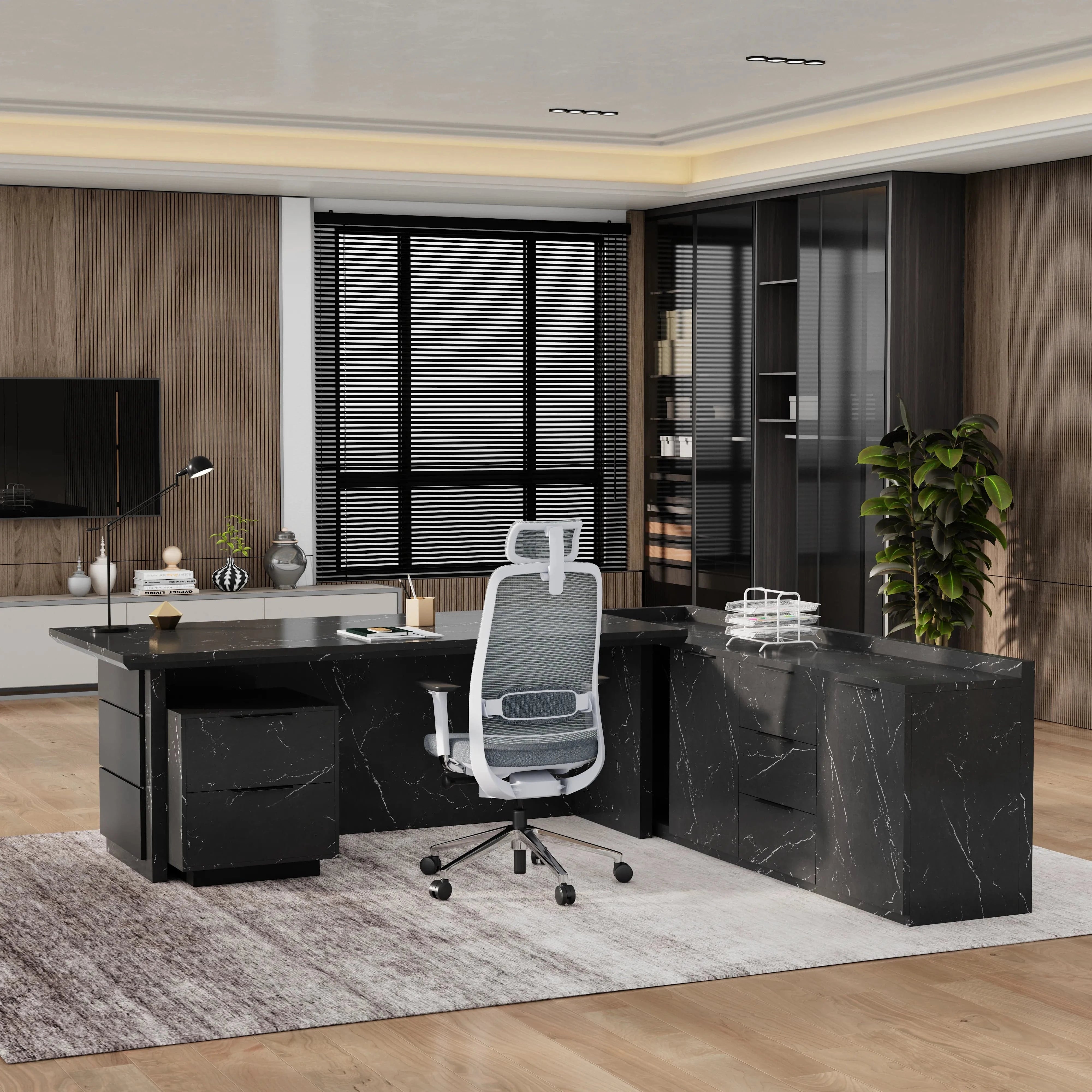Austin · Modern L-Shaped Executive Desk