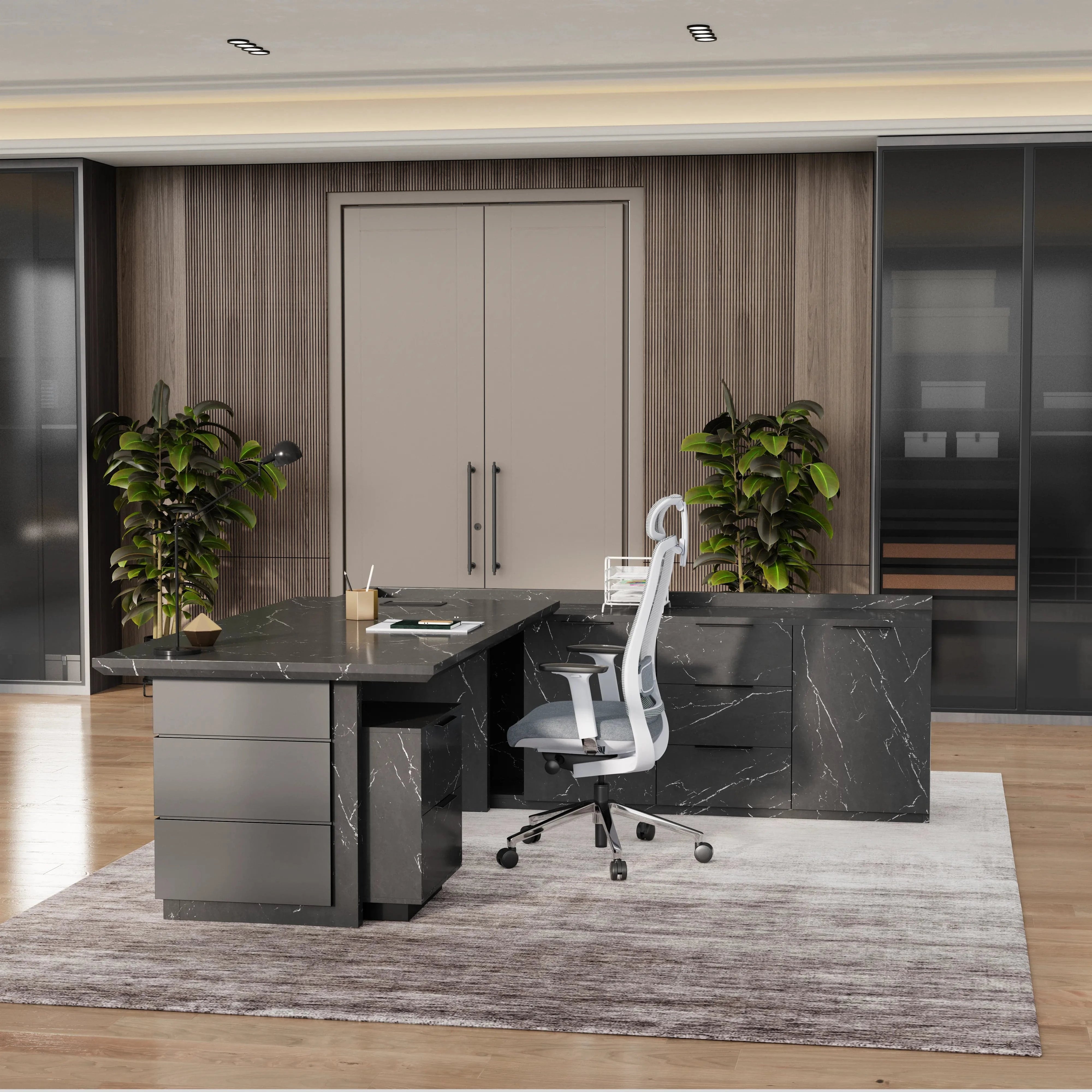 Austin · Modern L-Shaped Executive Desk