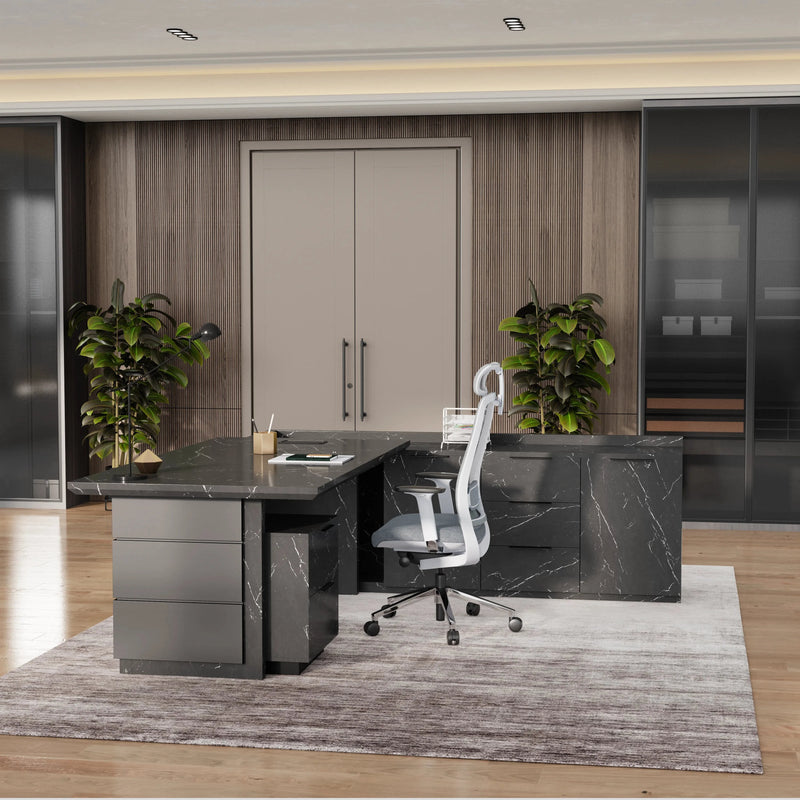 Austin · Modern L-Shaped Executive Desk