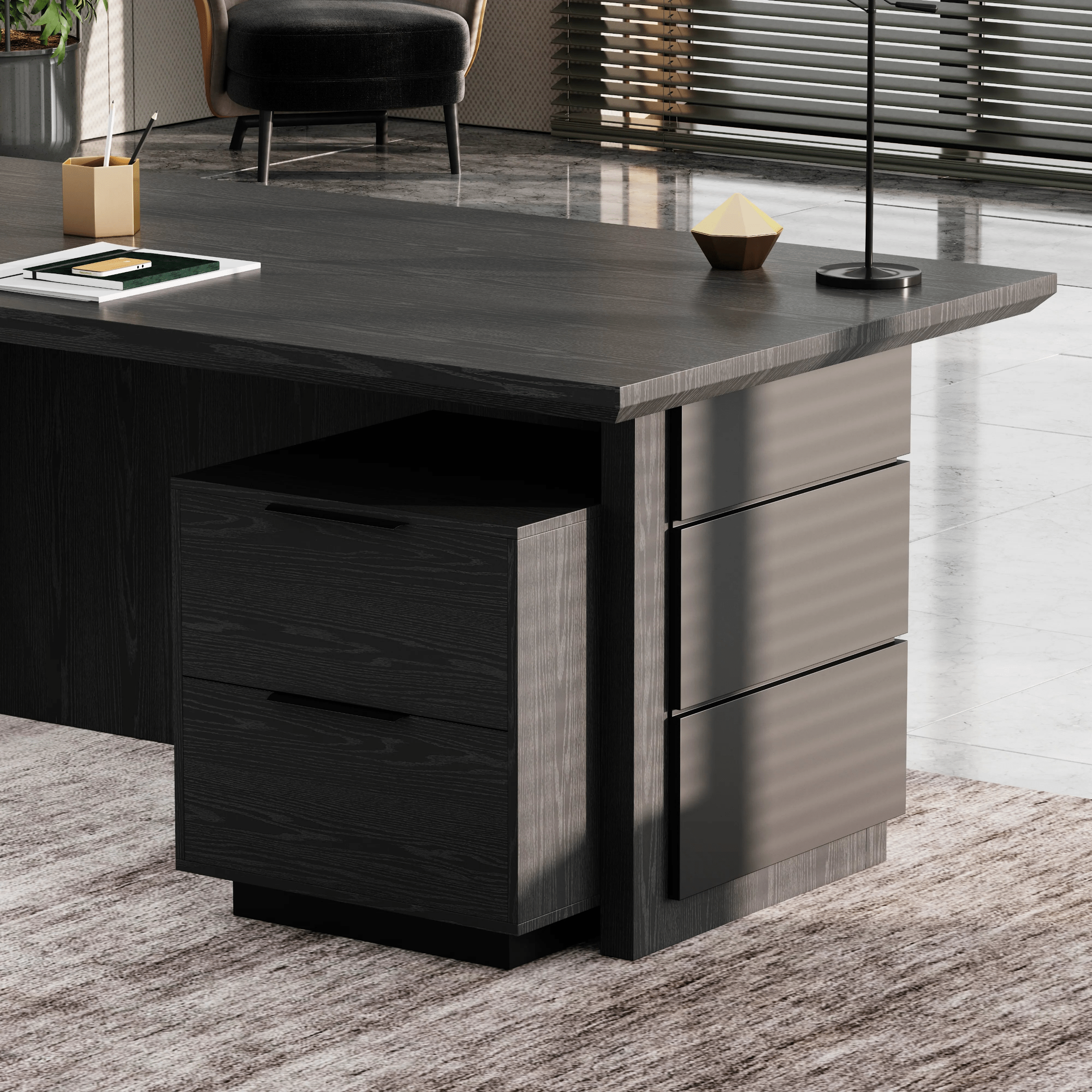 Austin · Modern L-Shaped Executive Desk