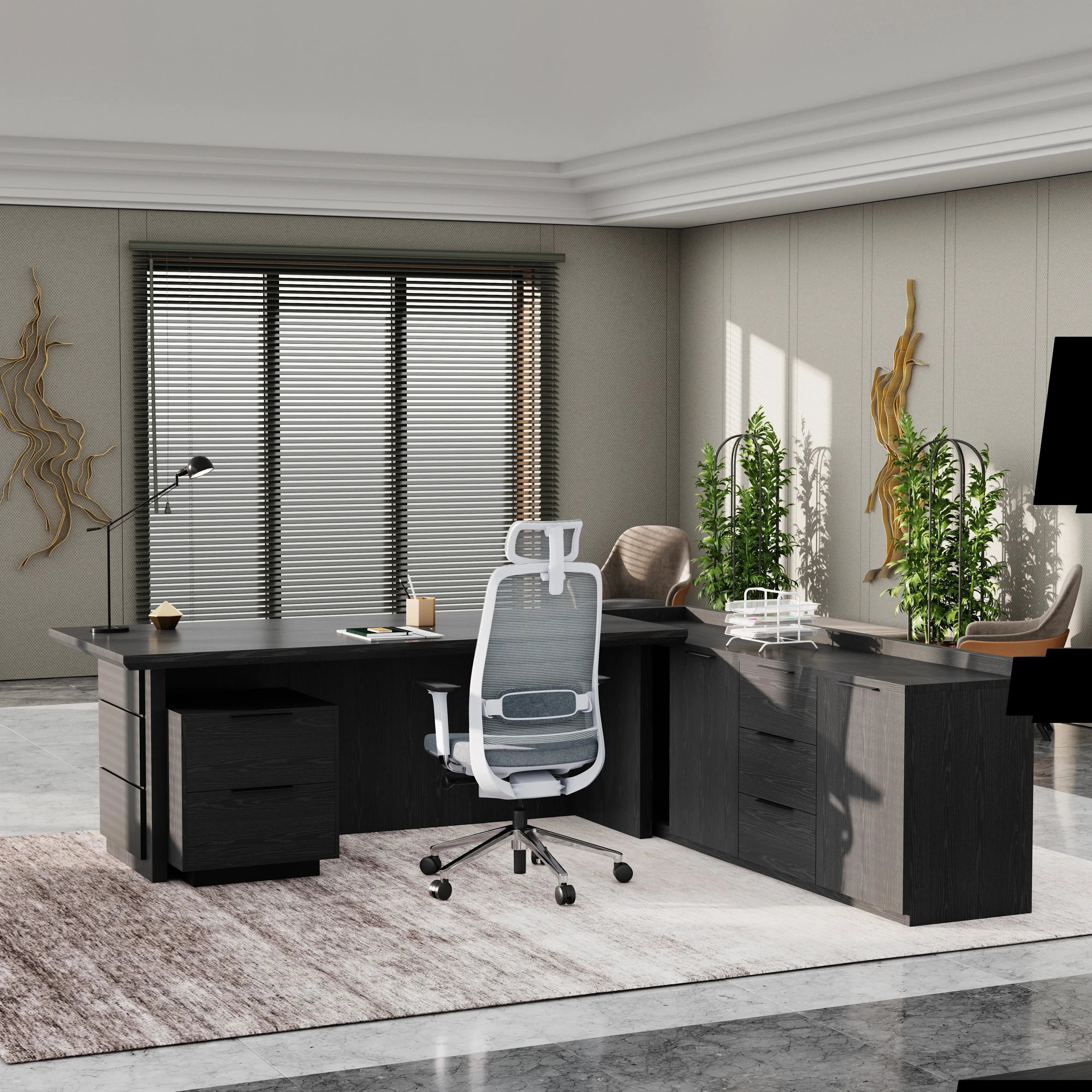 Austin · Modern L-Shaped Executive Desk