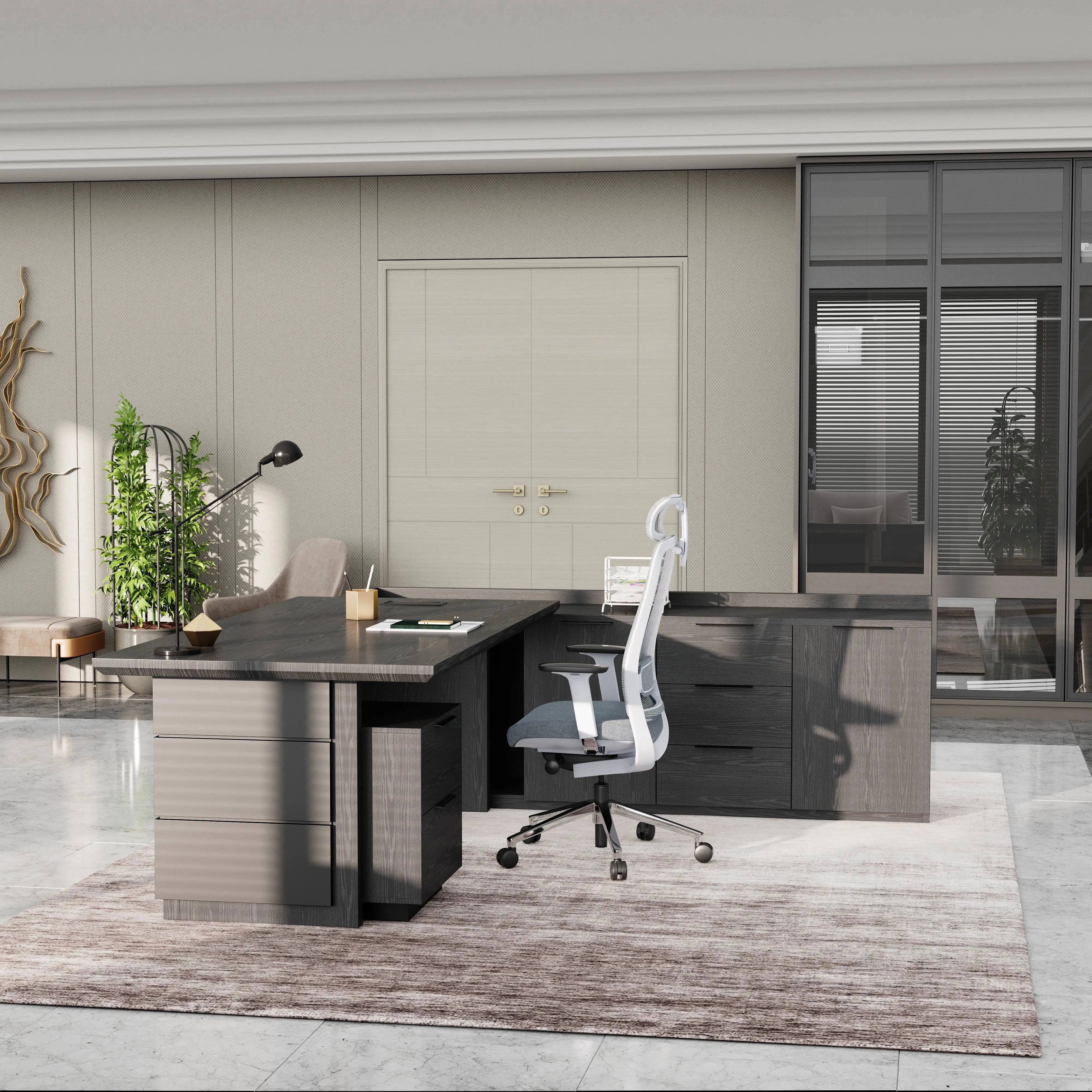 Austin · Modern L-Shaped Executive Desk