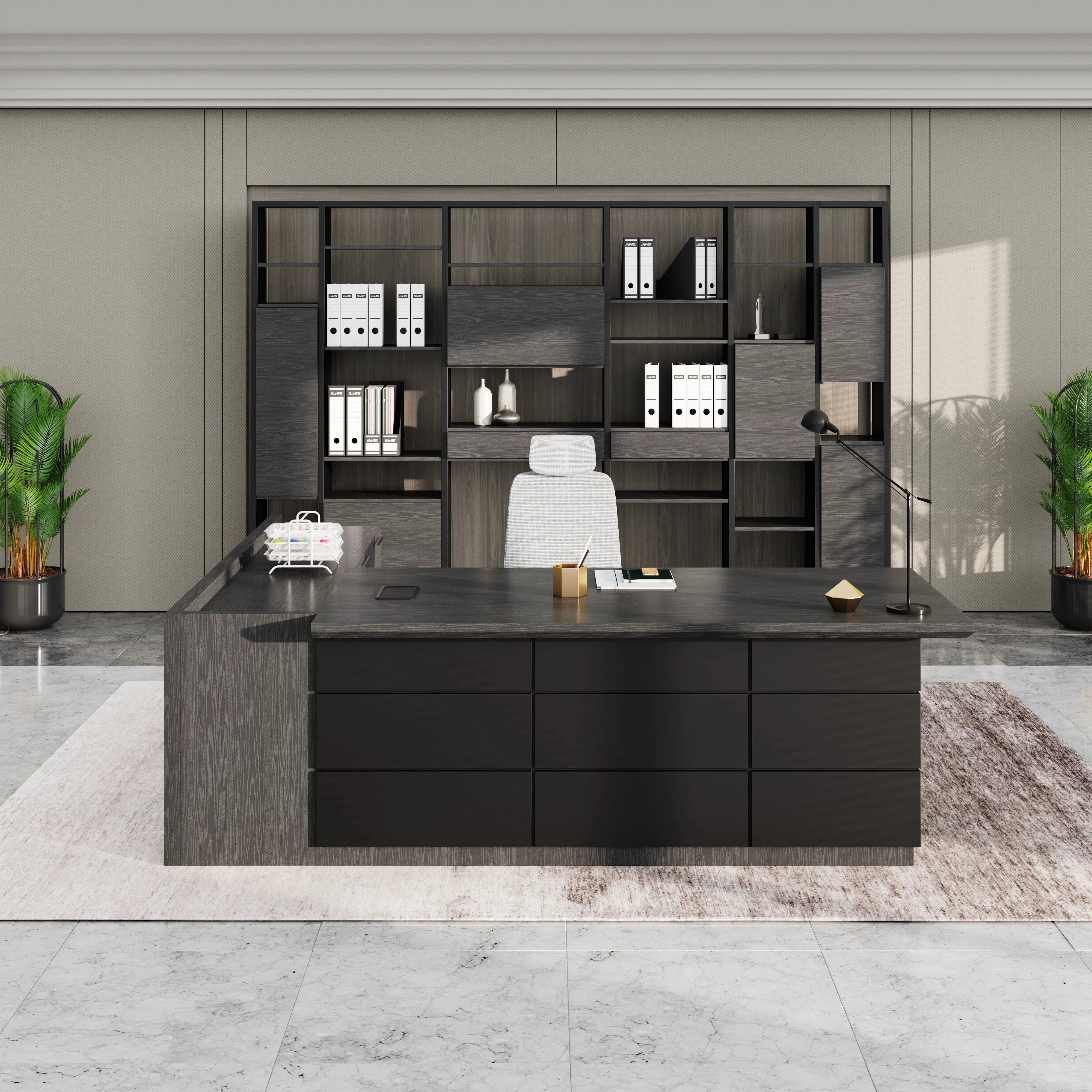 Austin · Modern L-Shaped Executive Desk