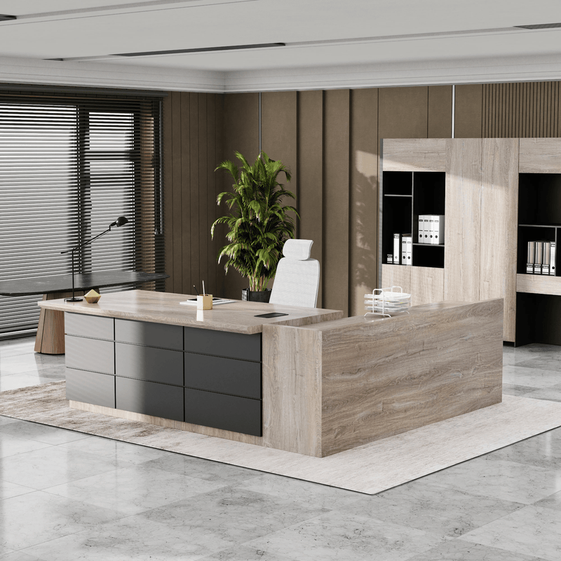 Austin · Modern L-Shaped Executive Desk
