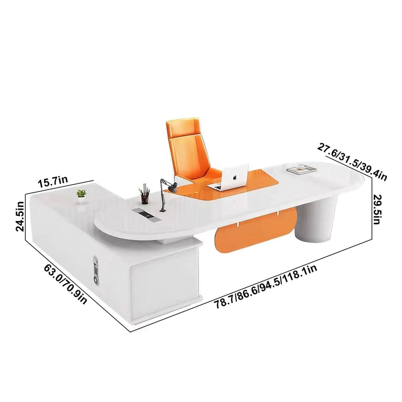 Aviana · Modern L-Shaped Executive Desk