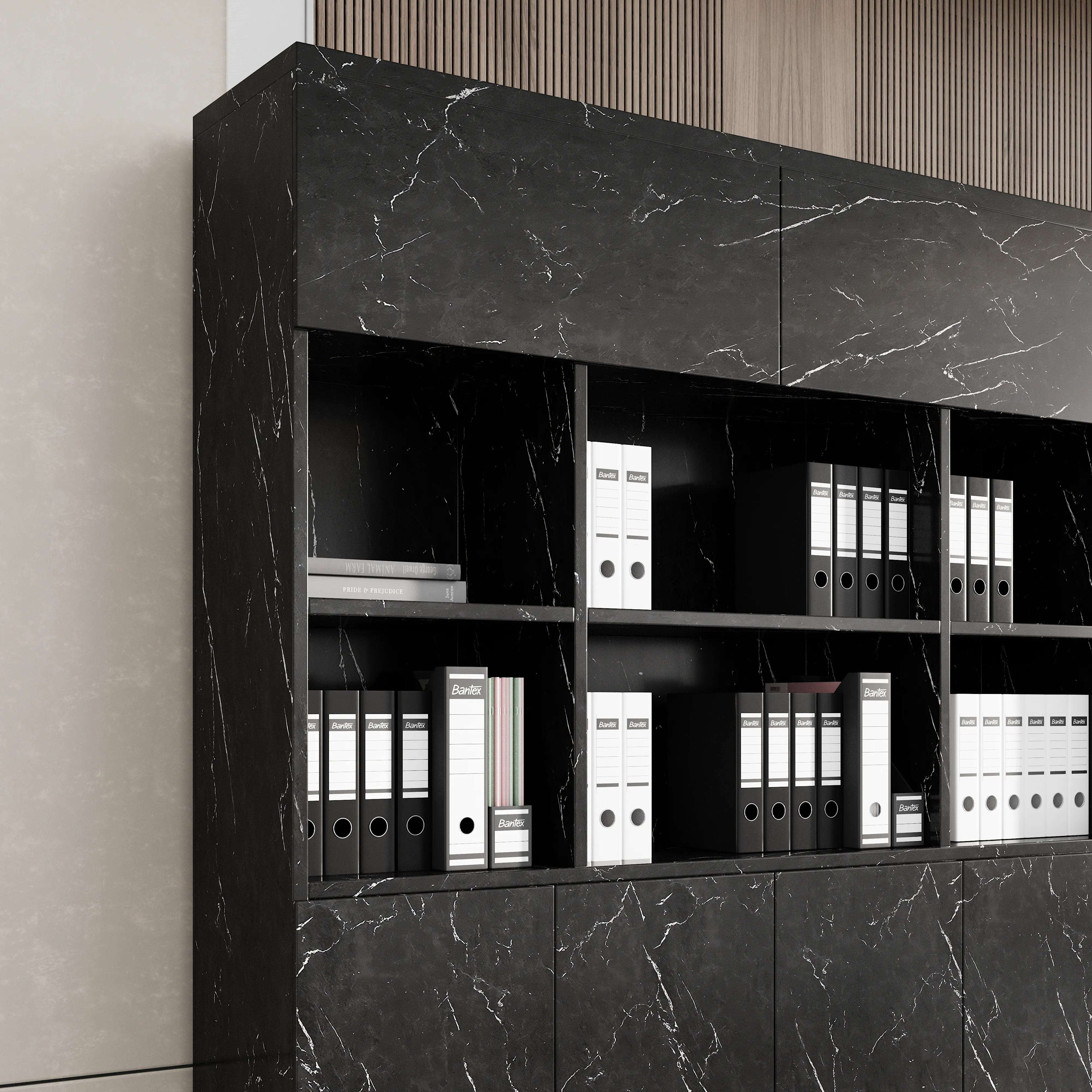Benedict ยท Mixed Media Office Shelves & Storage Cabinets