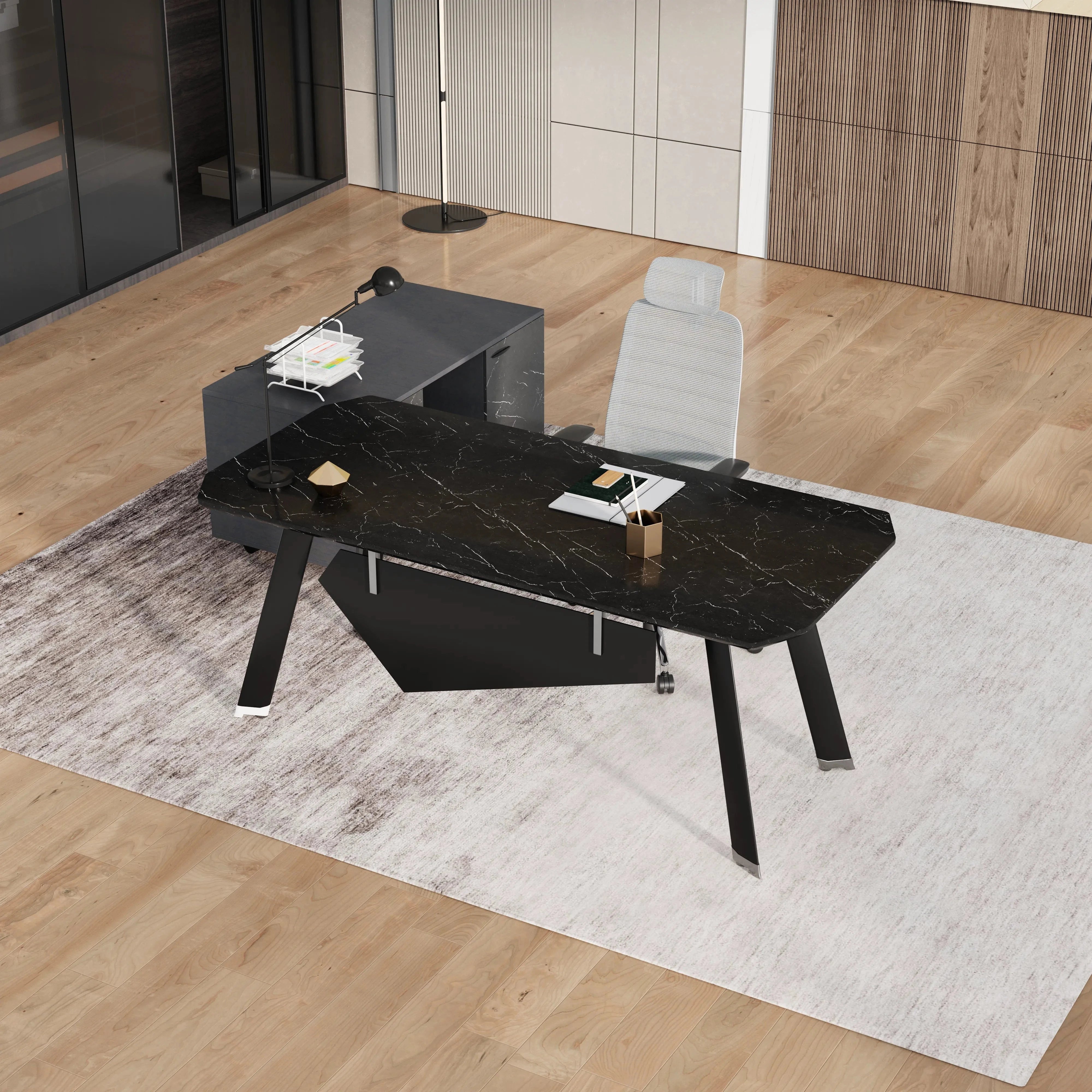 Bentley · Executive Desk w/ Mobile Storage
