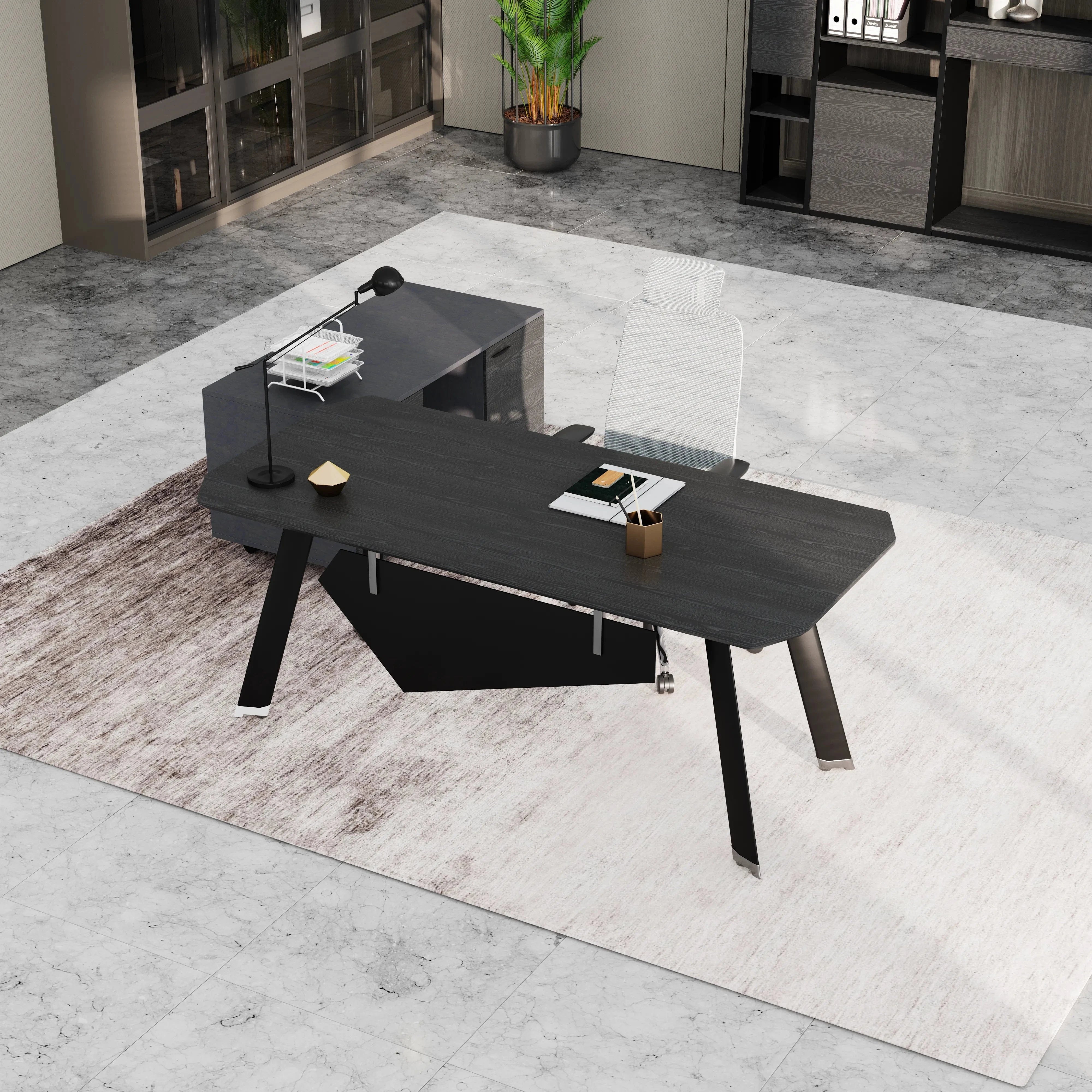 Bentley · Executive Desk w/ Mobile Storage
