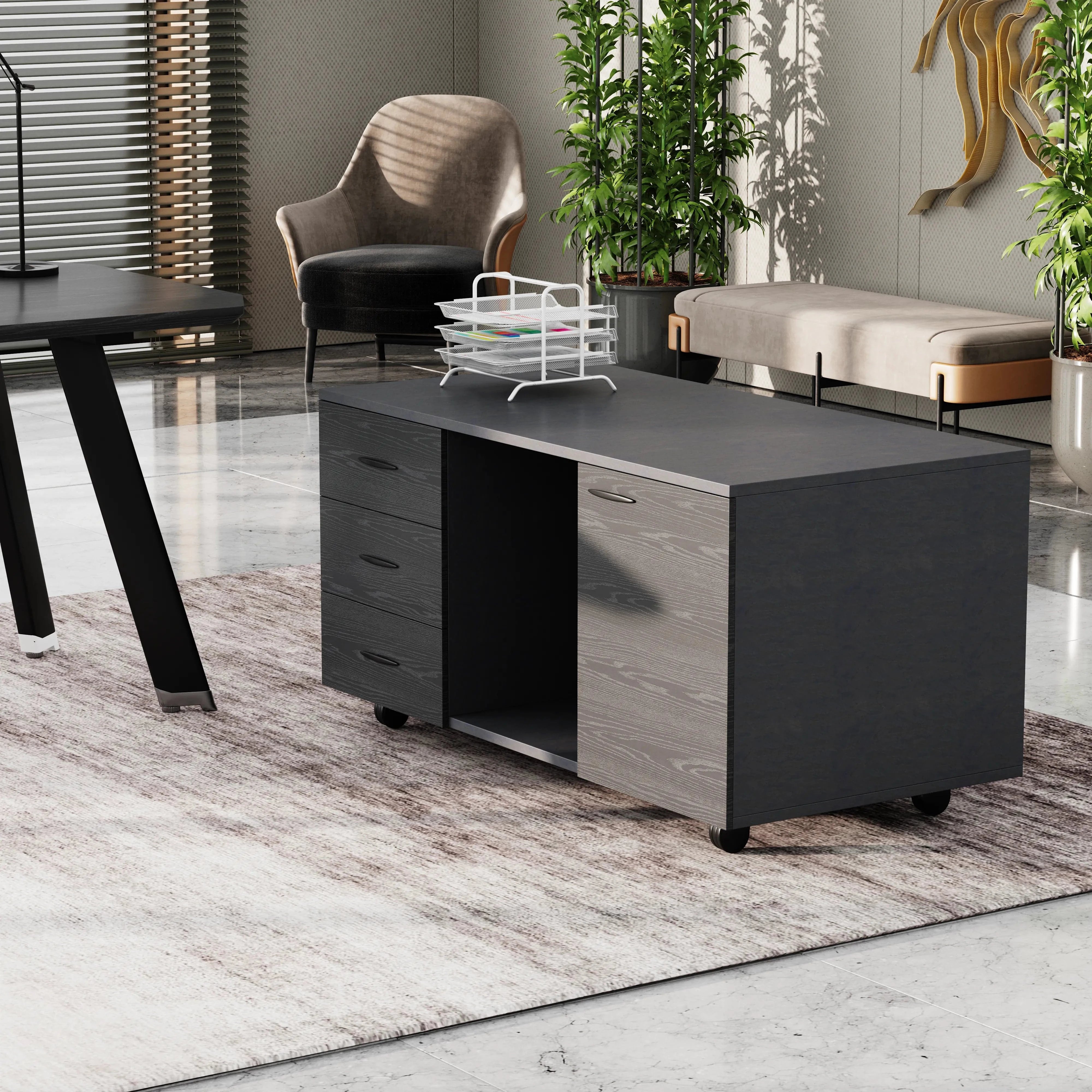 Bentley · Executive Desk w/ Mobile Storage