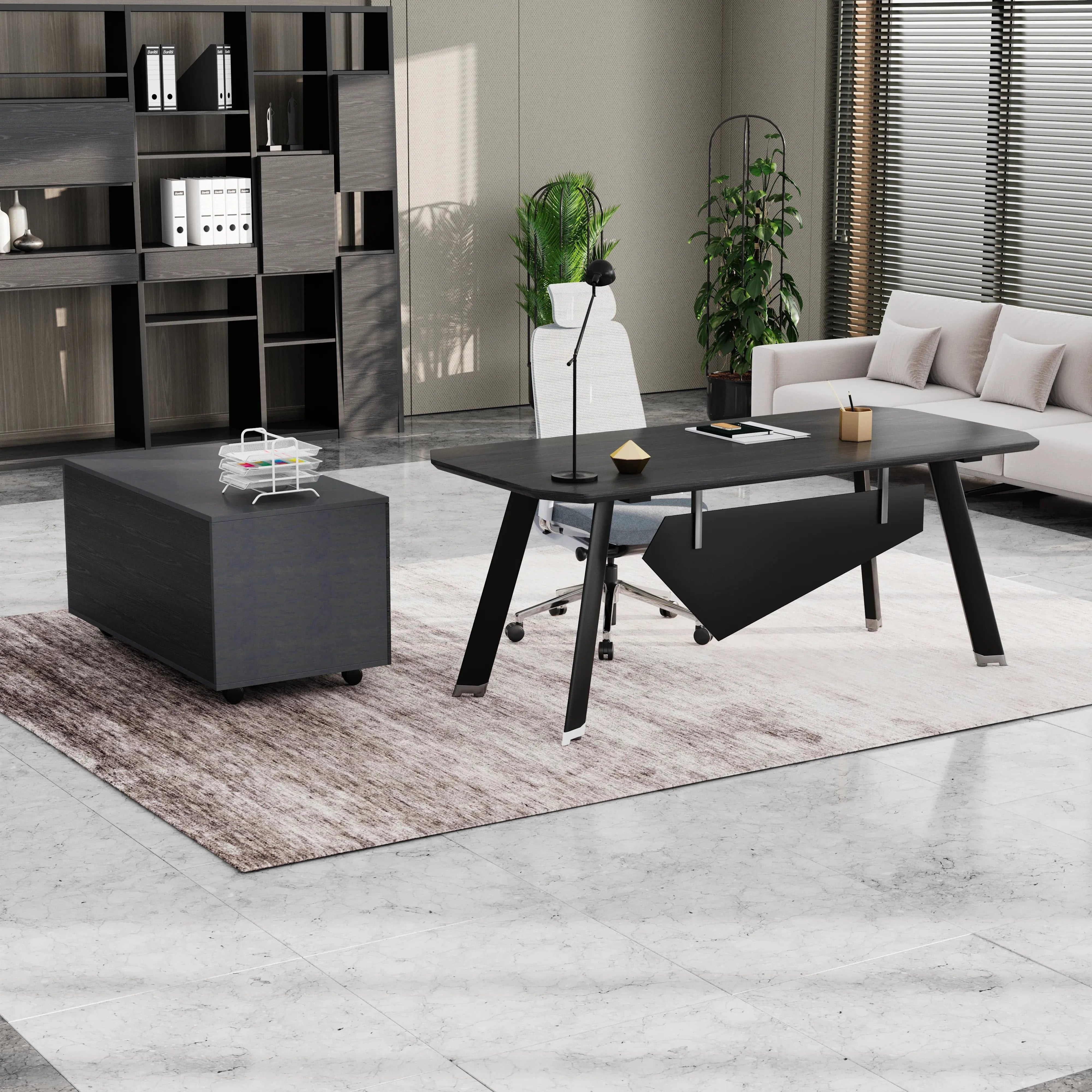 Bentley · Executive Desk w/ Mobile Storage