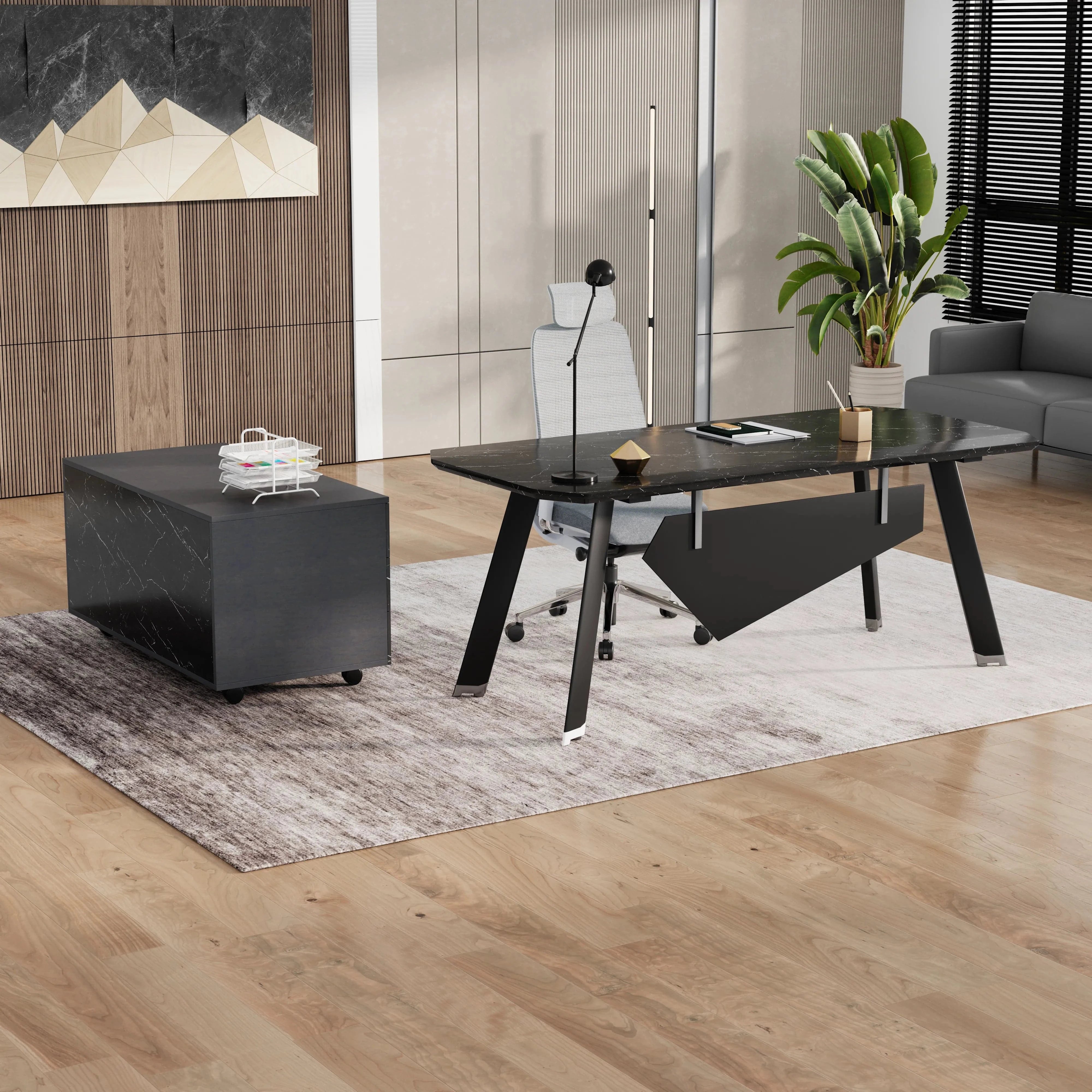 Bentley · Executive Desk w/ Mobile Storage