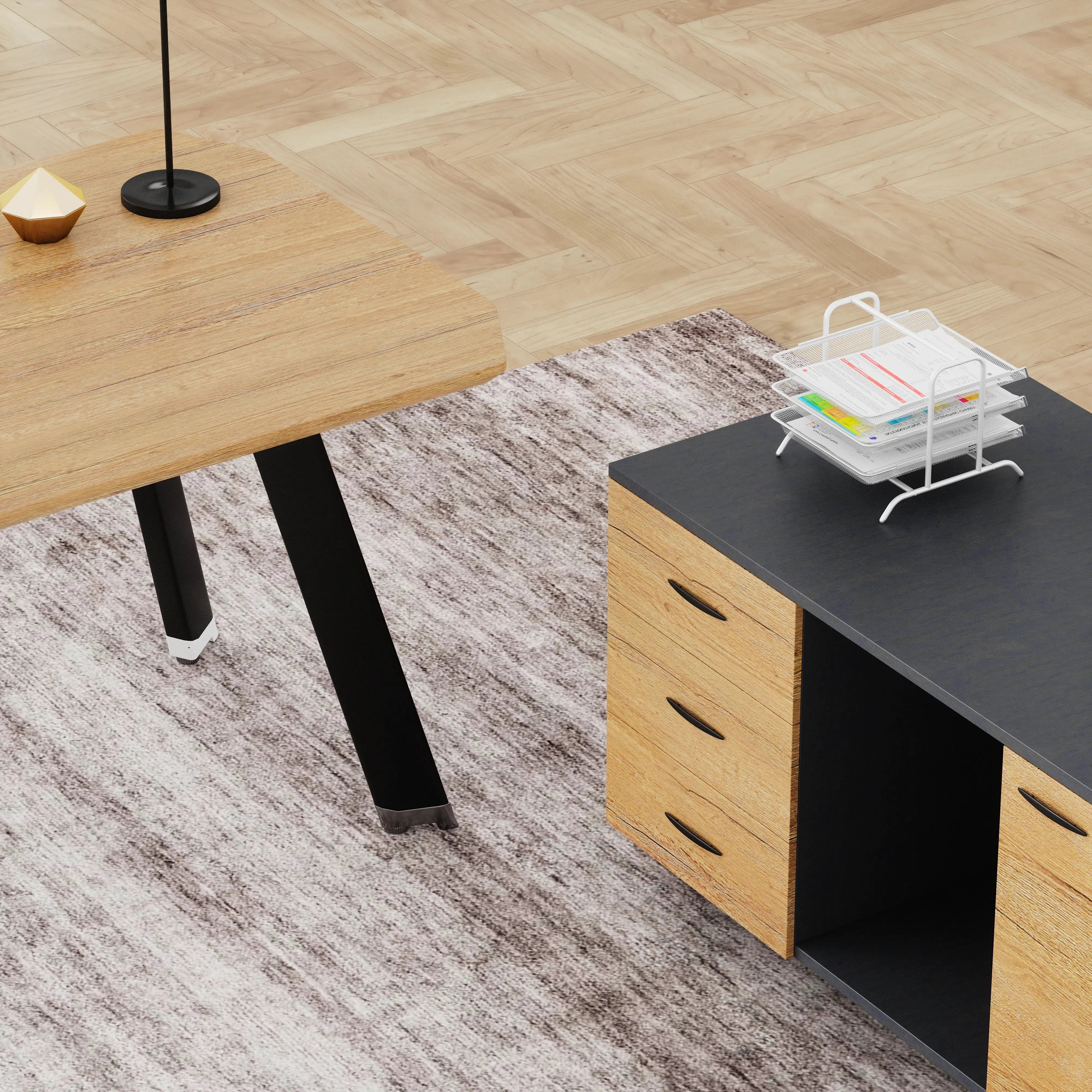 Bentley · Executive Desk w/ Mobile Storage