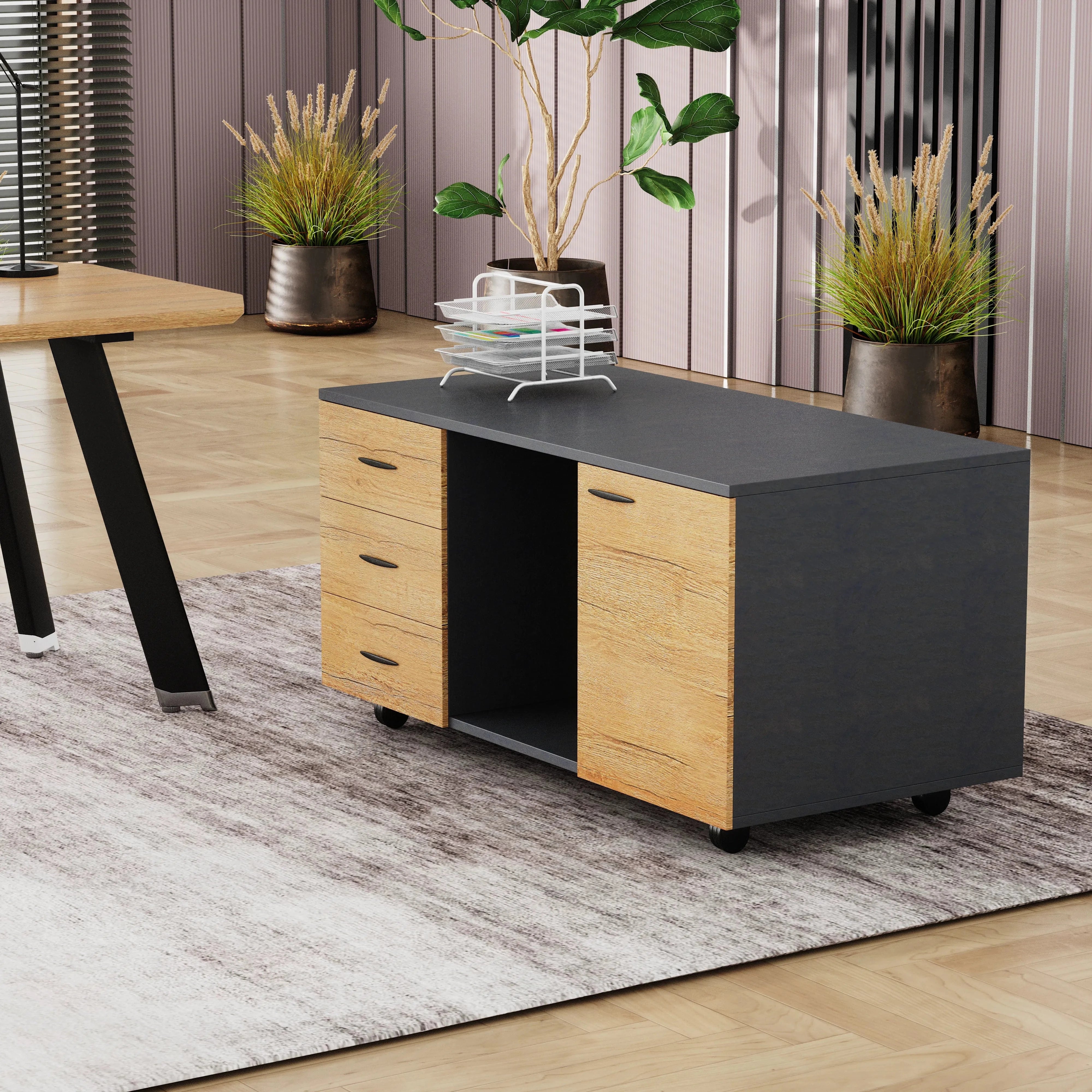 Bentley · Executive Desk w/ Mobile Storage