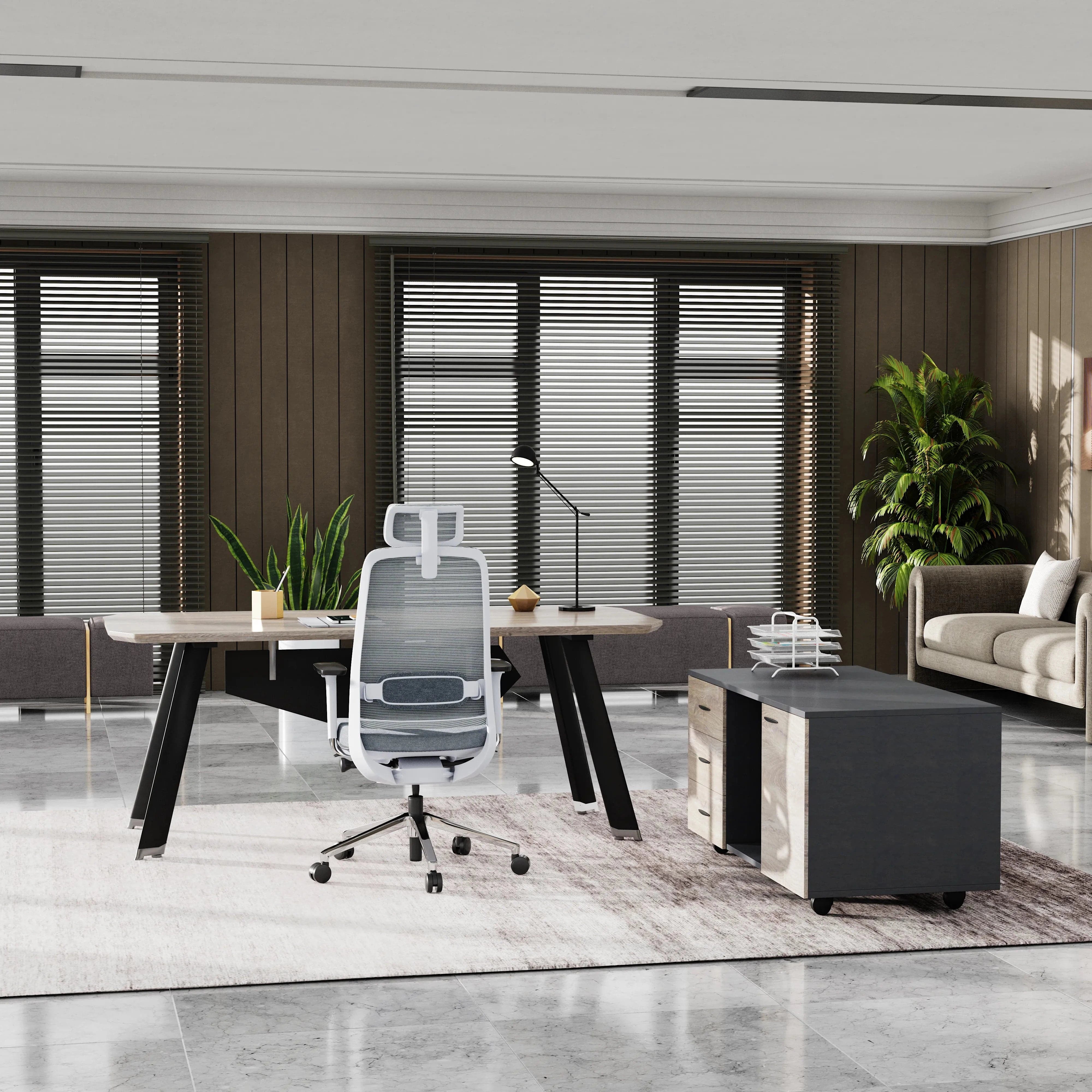 Bentley · Executive Desk w/ Mobile Storage