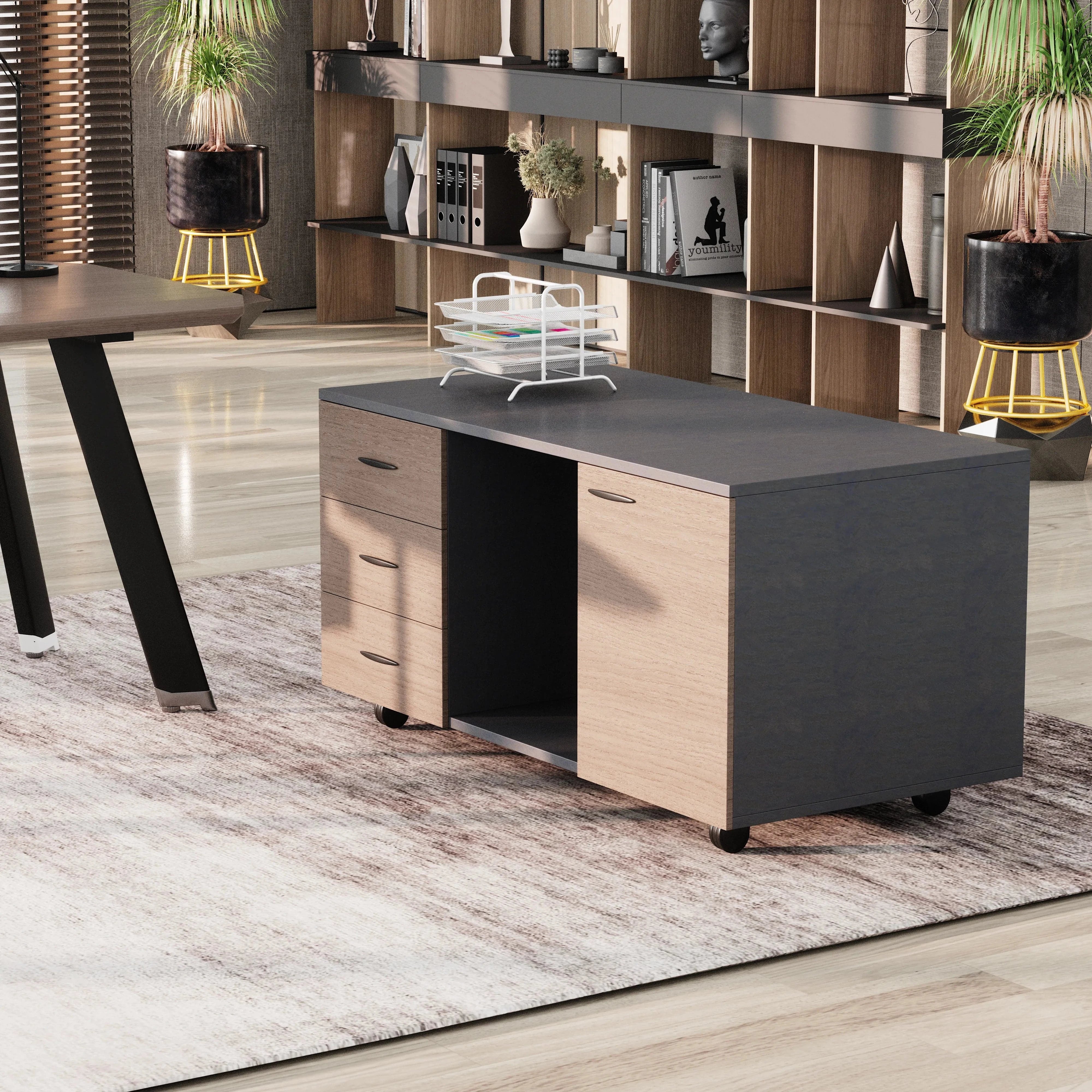 Bentley · Executive Desk w/ Mobile Storage