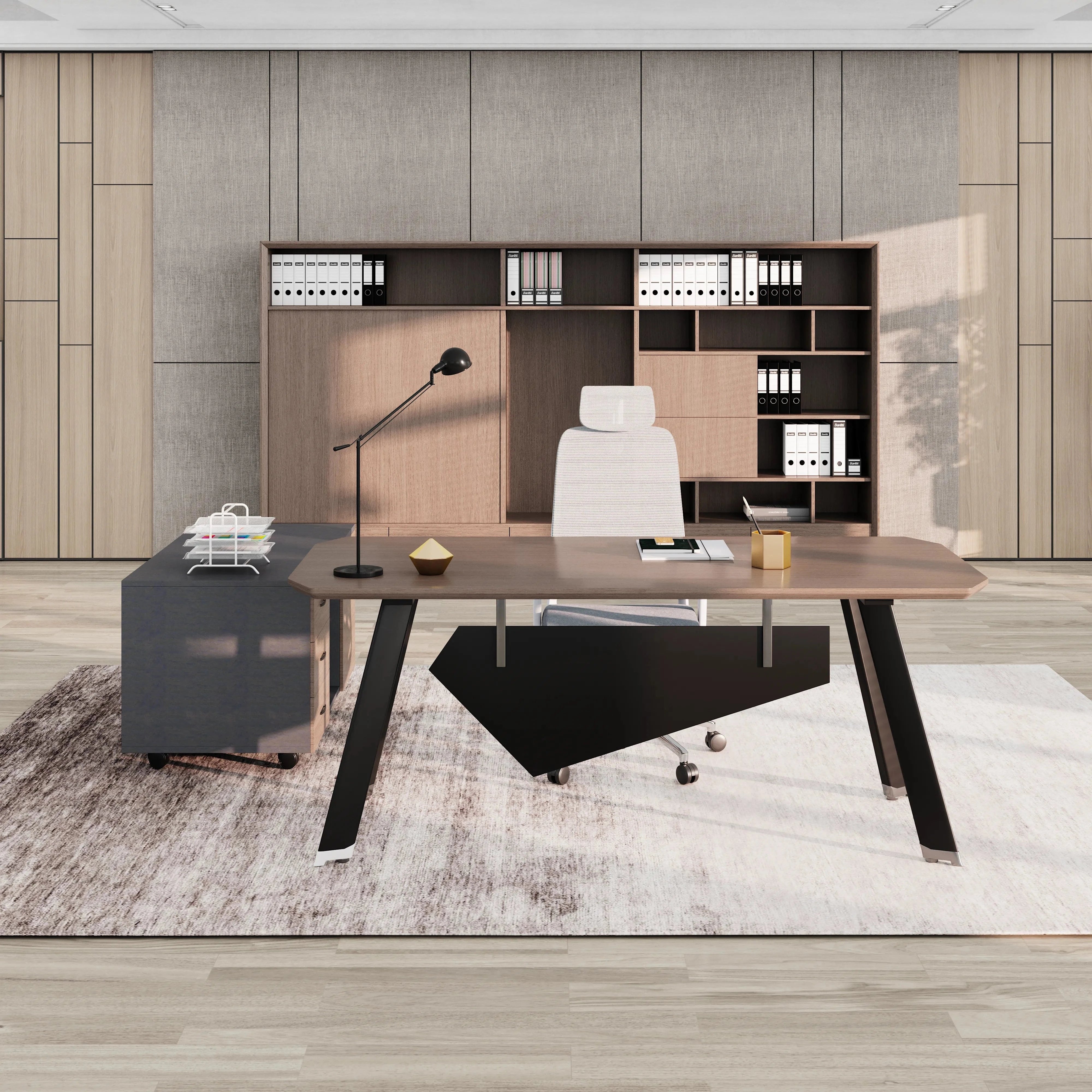 Bentley · Executive Desk w/ Mobile Storage