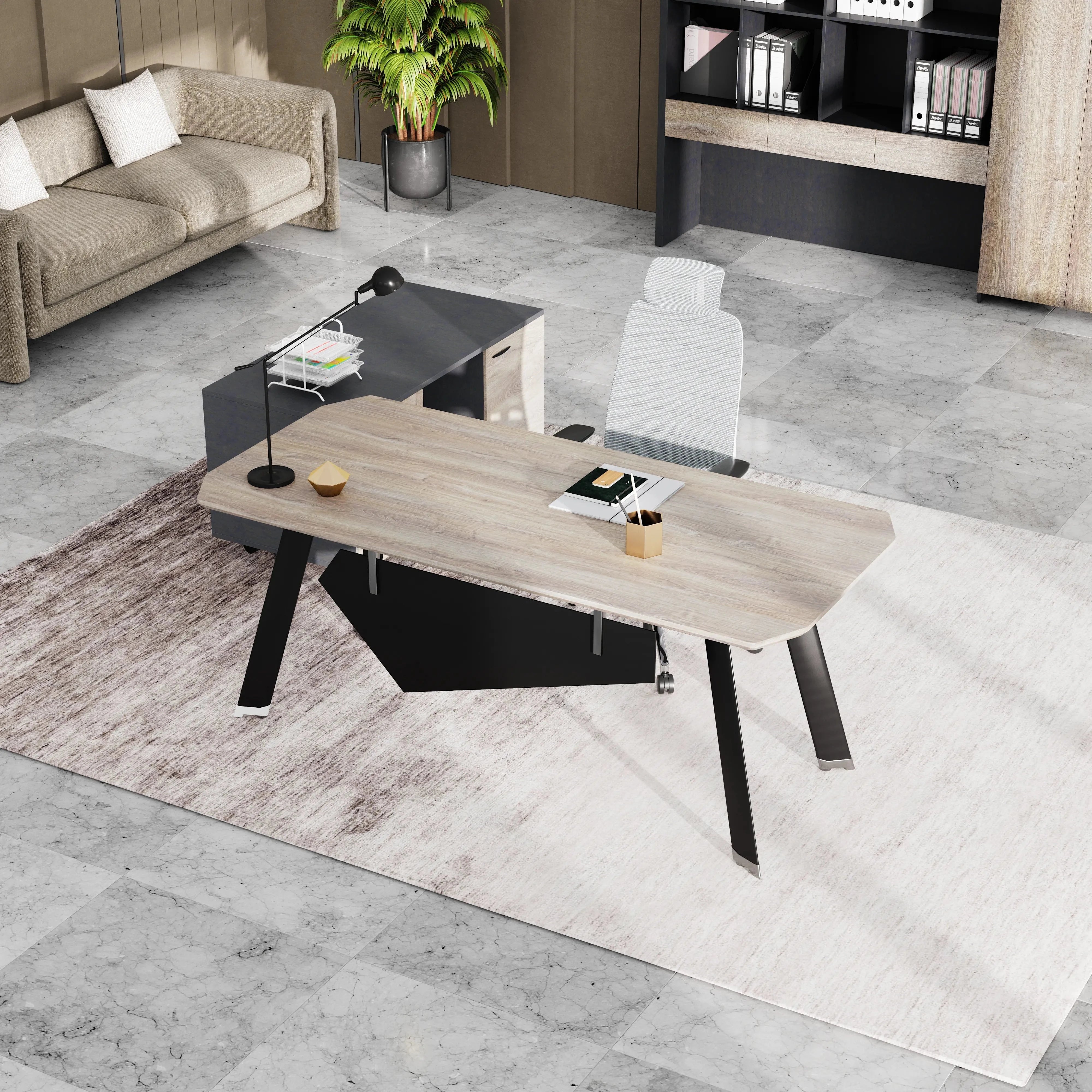 Bentley · Executive Desk w/ Mobile Storage