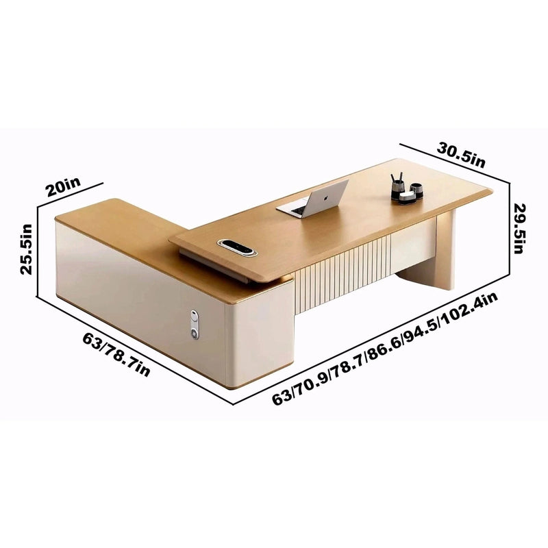 Brandon ยท Modern L-Shaped Executive Desk