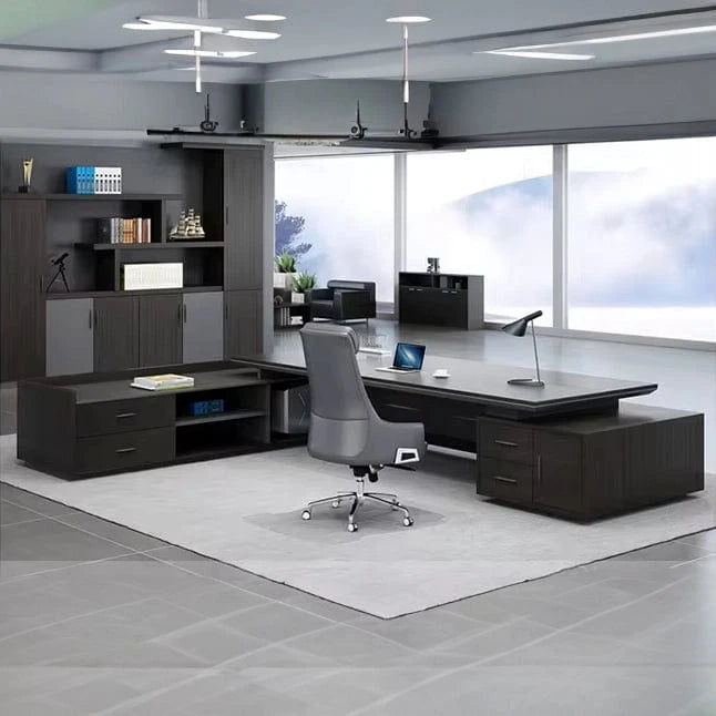 Burndy · Modern L-Shaped Executive Desk