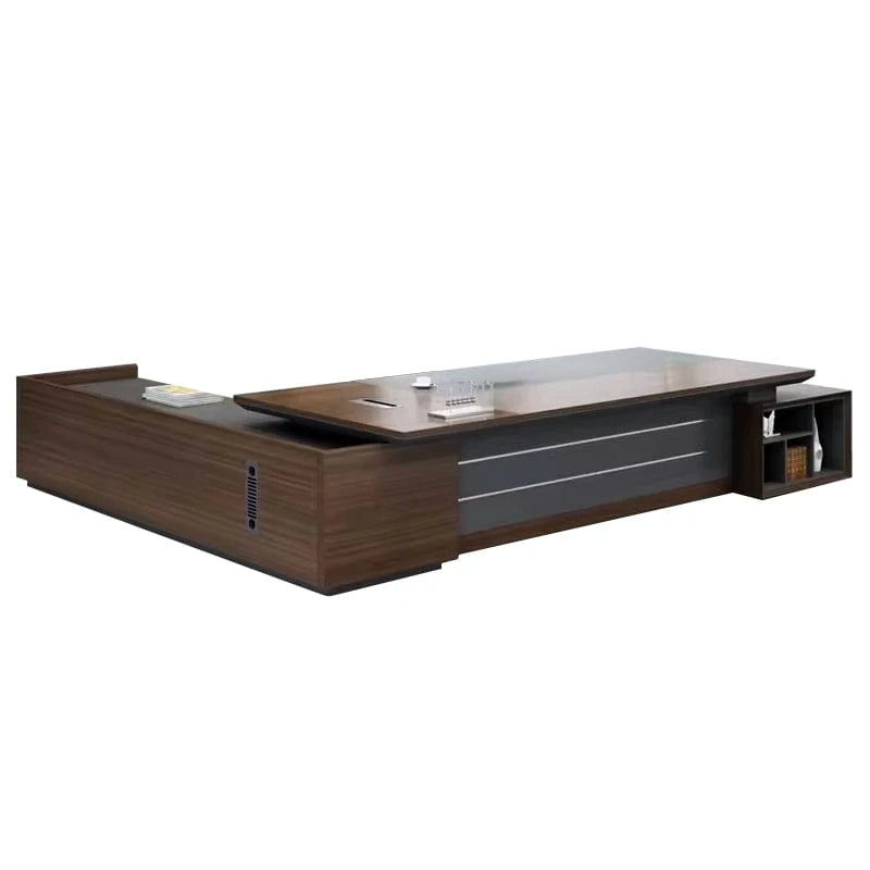 Burndy · Modern L-Shaped Executive Desk