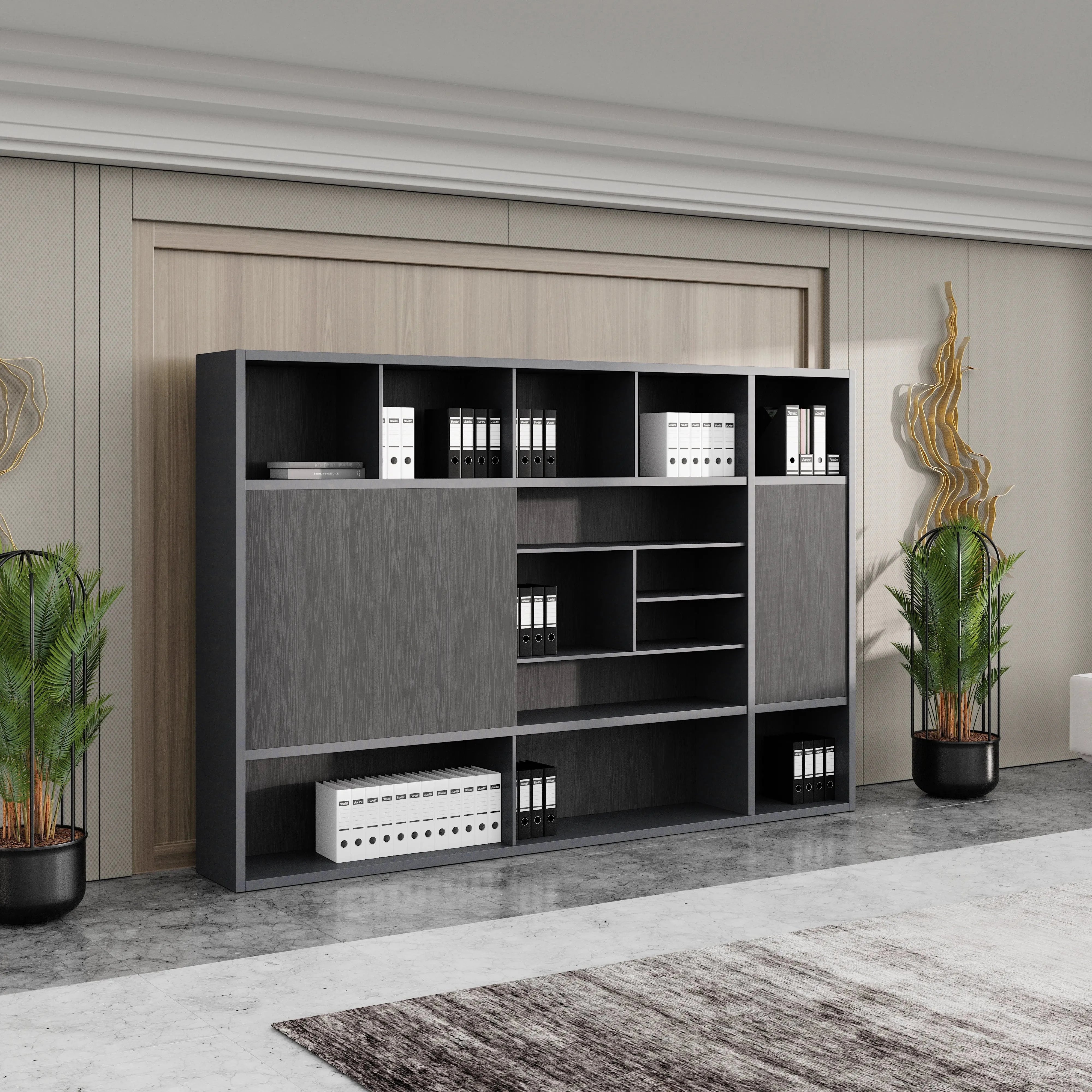 Calvin · 118″W Office Shelves & Storage