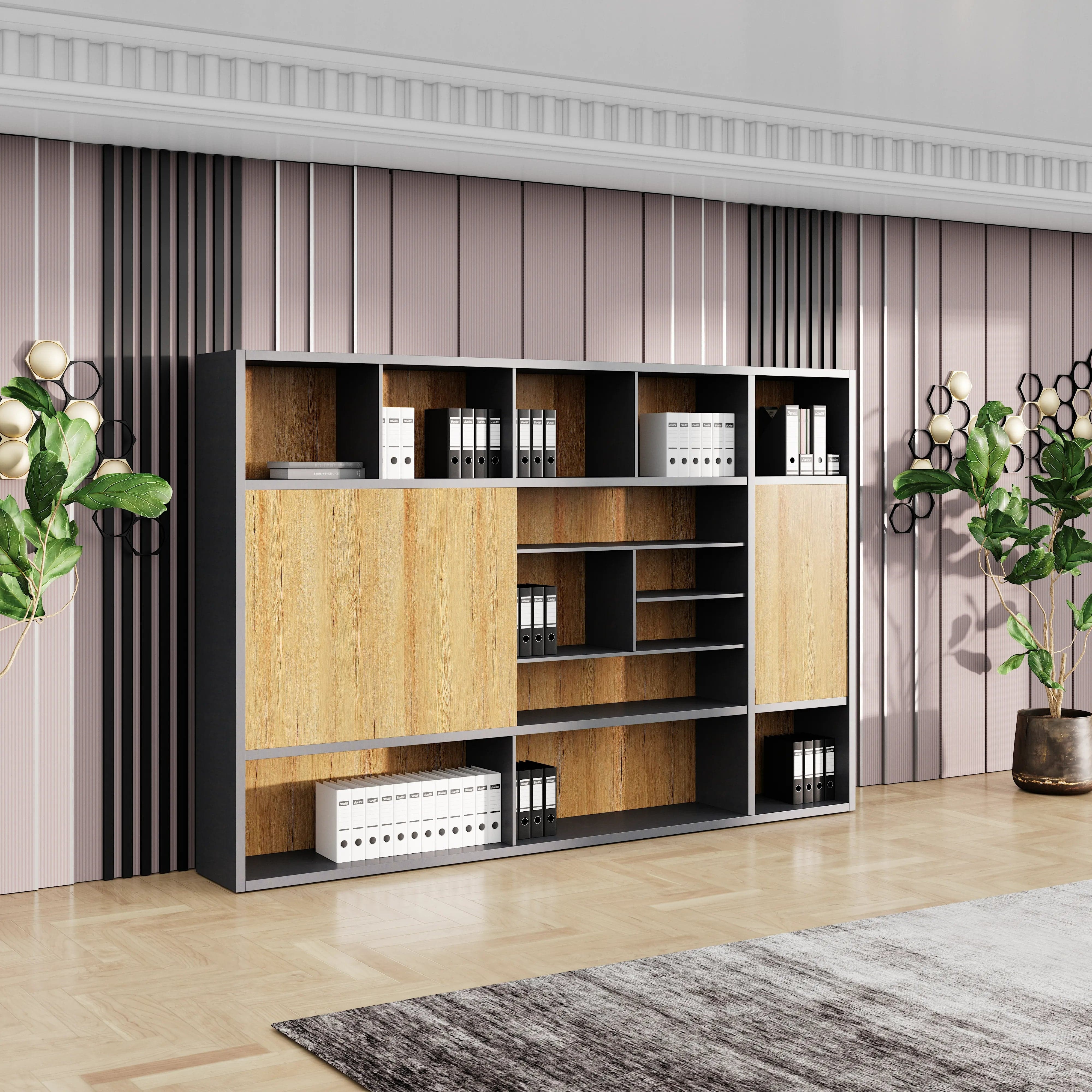 Calvin · 118″W Office Shelves & Storage