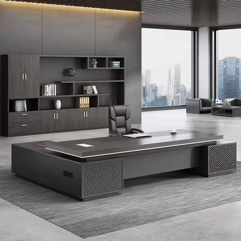 Caspian ยท Modern L-Shaped Executive Desk