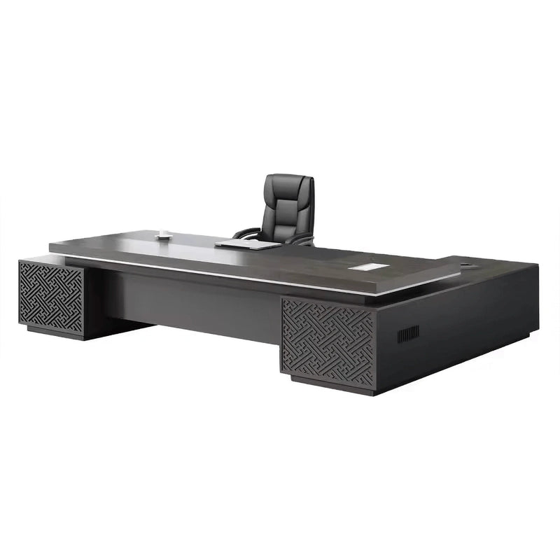Caspian ยท Modern L-Shaped Executive Desk