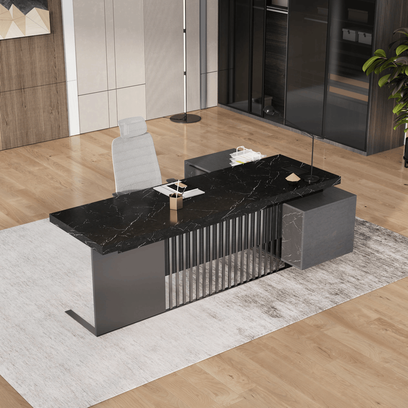 Cecilia ยท Modern L-Shaped Executive Desk