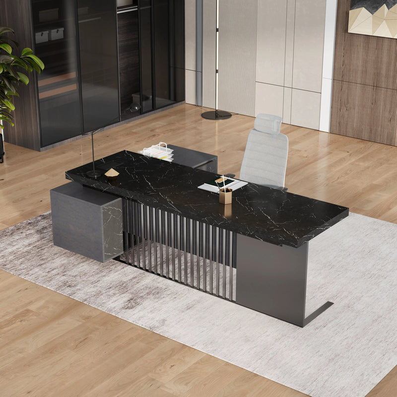 Cecilia ยท Modern L-Shaped Executive Desk